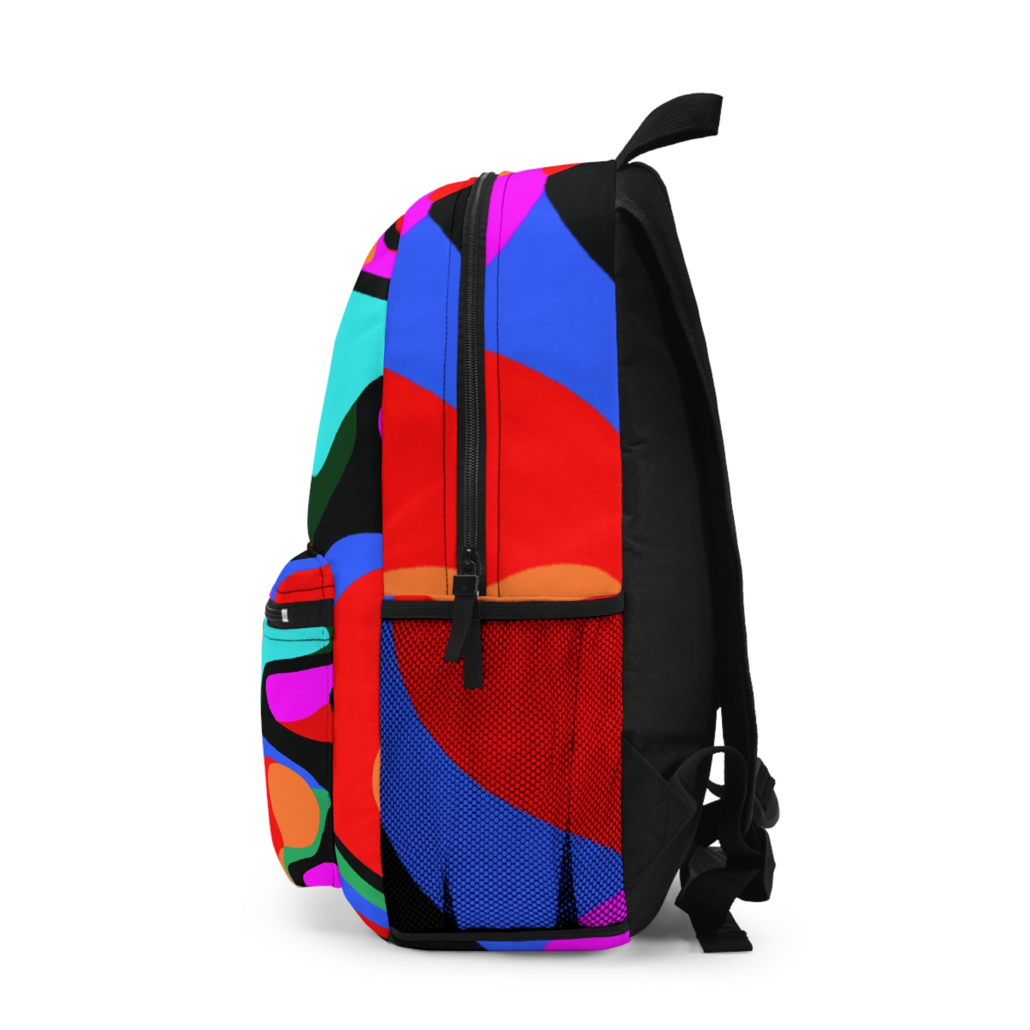 "Groovy Mirage: Psychedelic PopArt Emporium" - Backpack