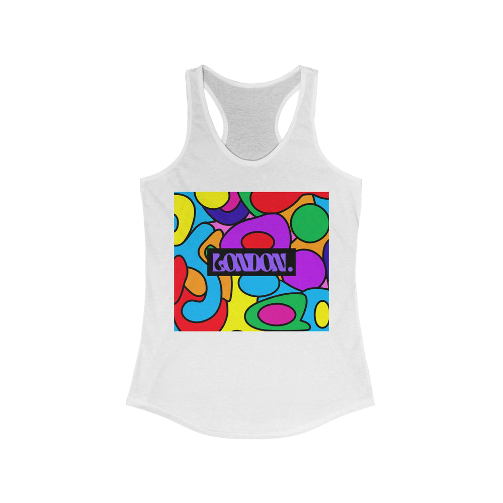 "Groovy Garnet" - Racerback Tank Top