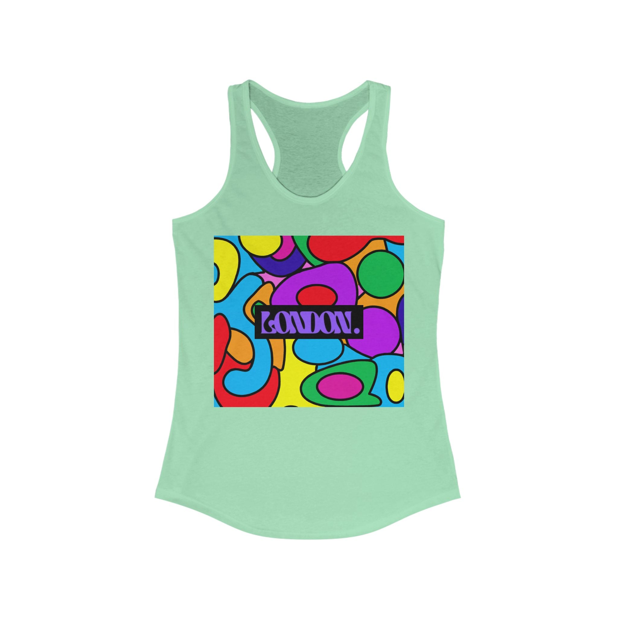 "Groovy Garnet" - Racerback Tank Top