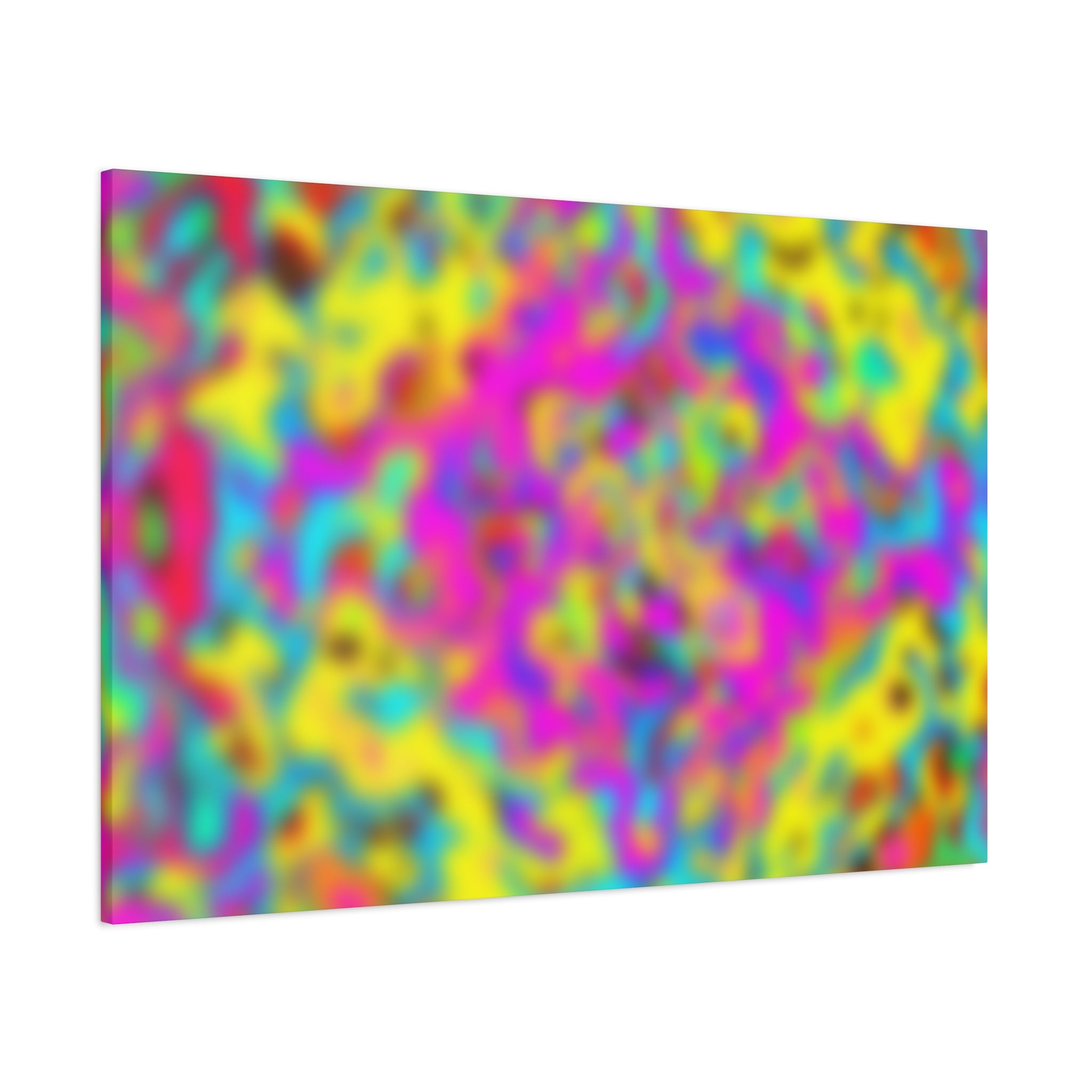 Psychedelic Color Fusion Abstract Art Canvas - Canvas
