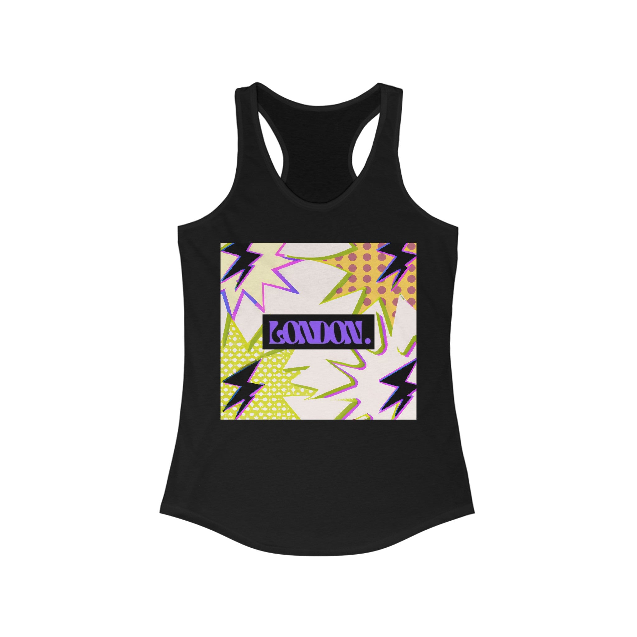 "Groovy Stellar Radiance" - Racerback Tank Top