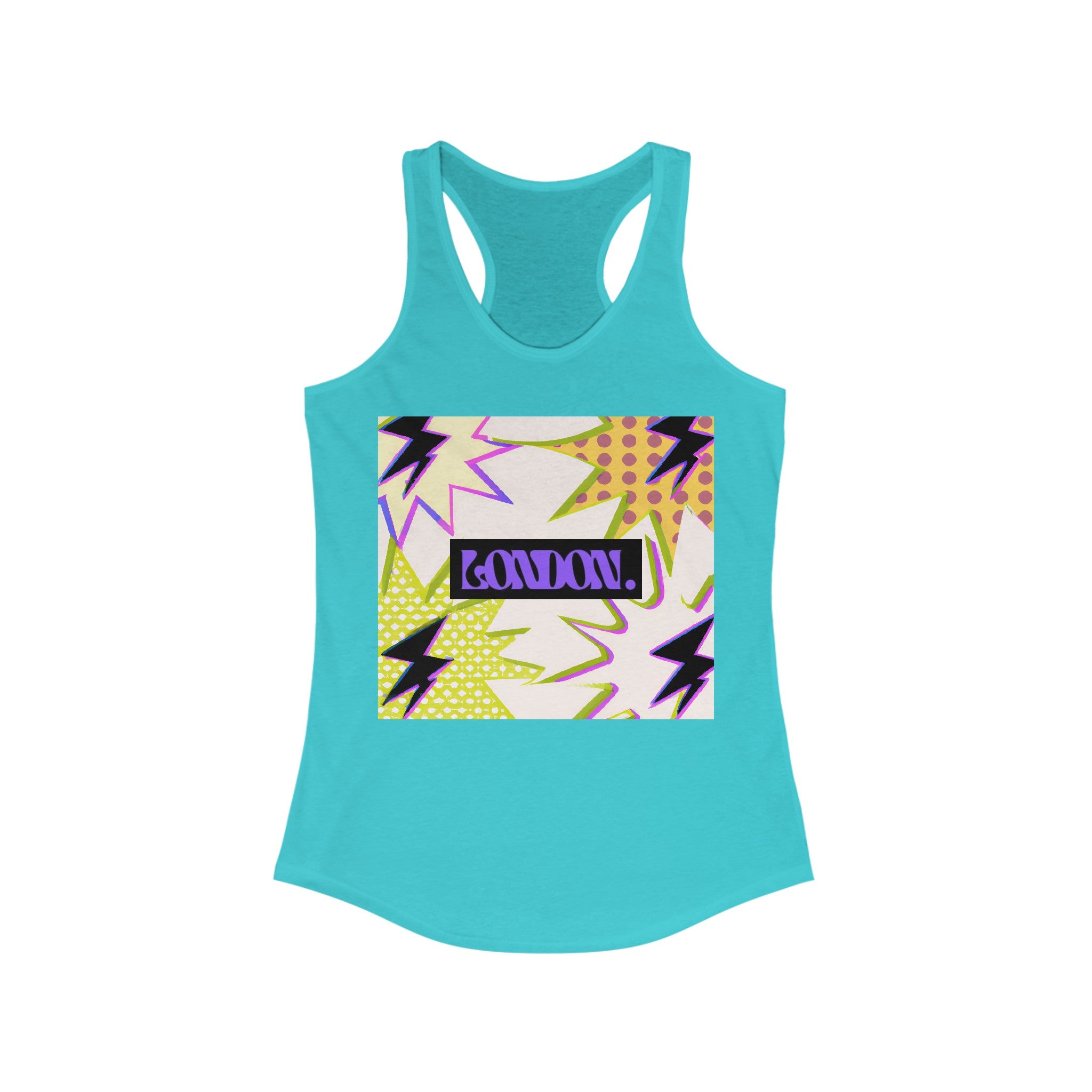 "Groovy Stellar Radiance" - Racerback Tank Top