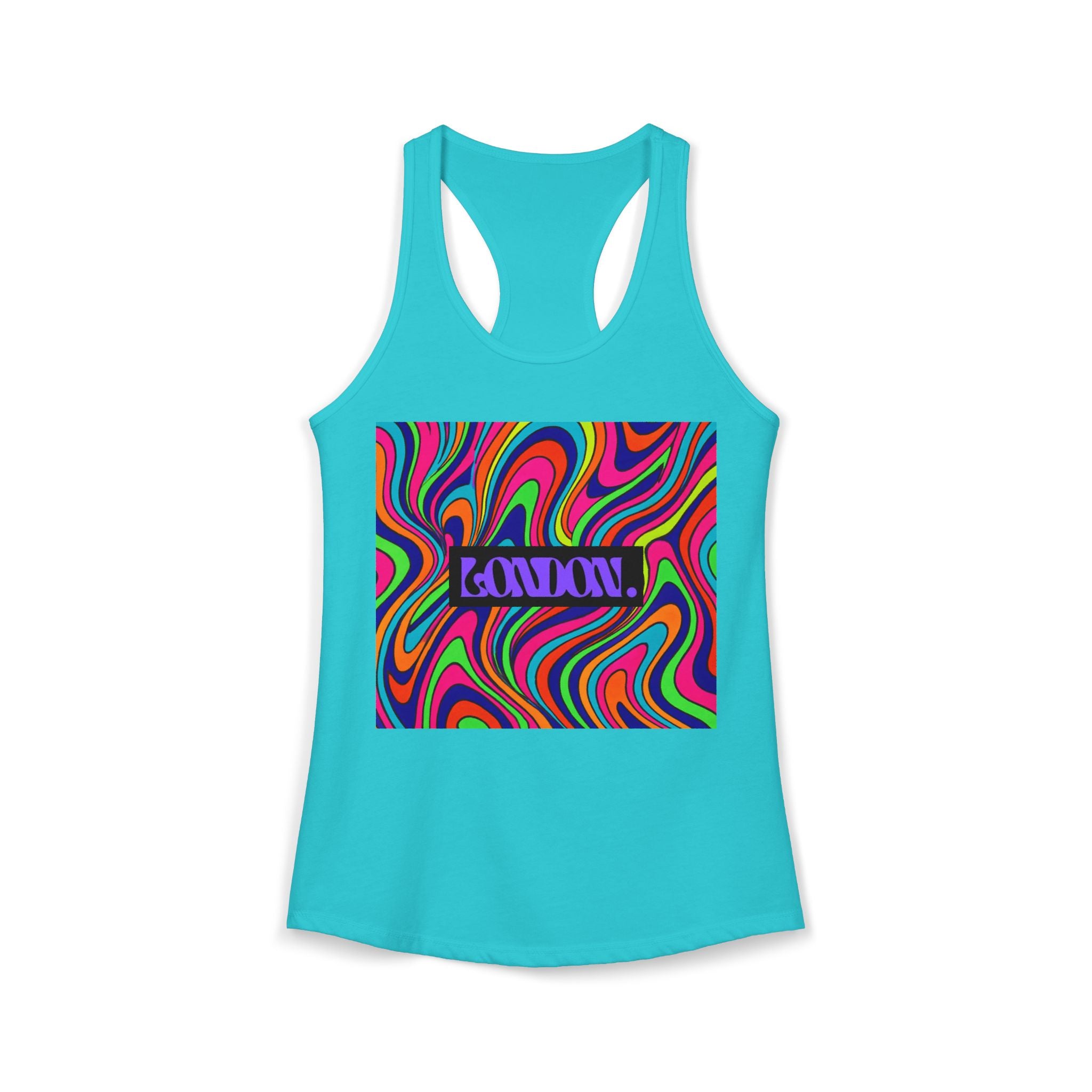 "Kaleidoscope Groove" - Racerback Tank Top