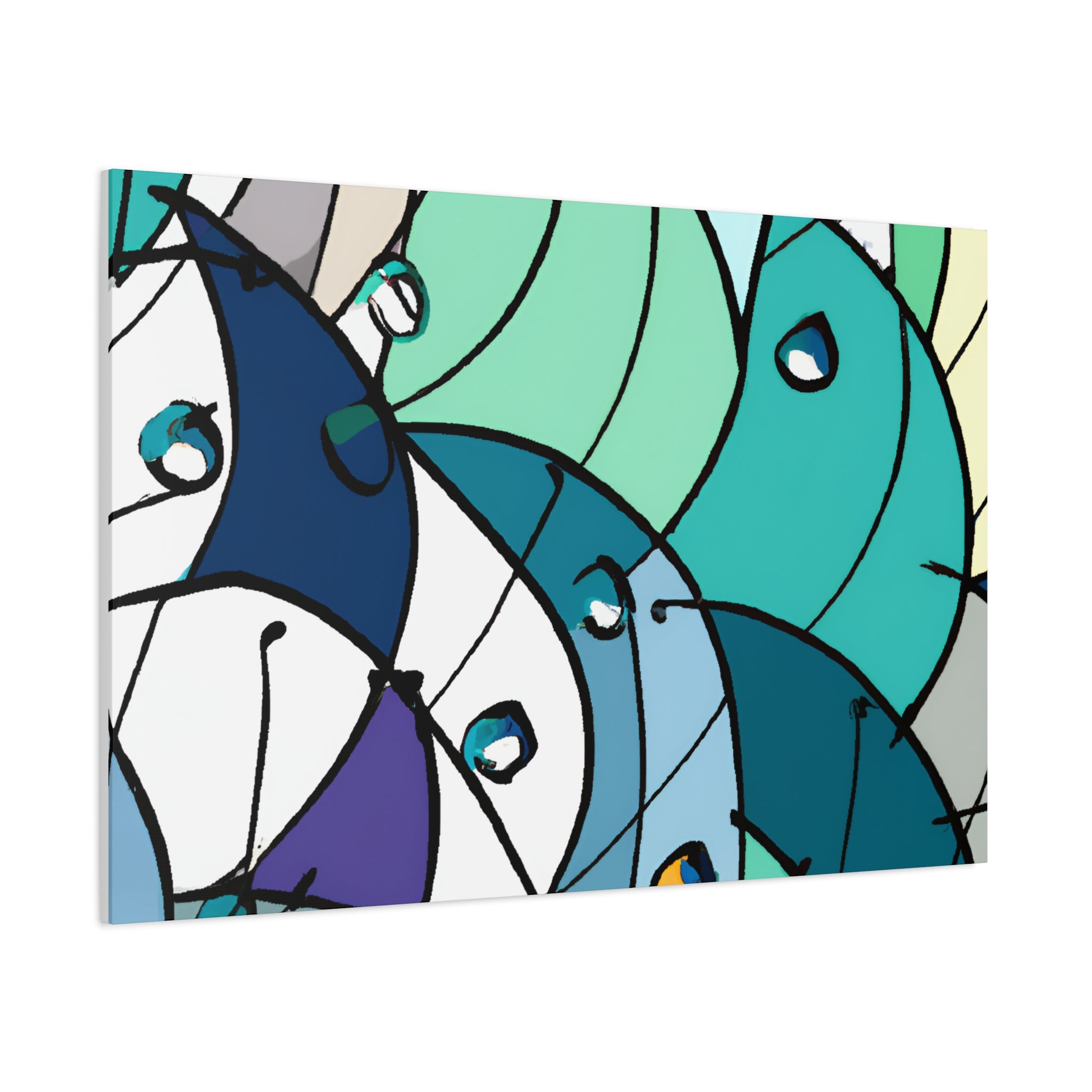 Abstract Geometric Melody Canvas Art Print - Canvas