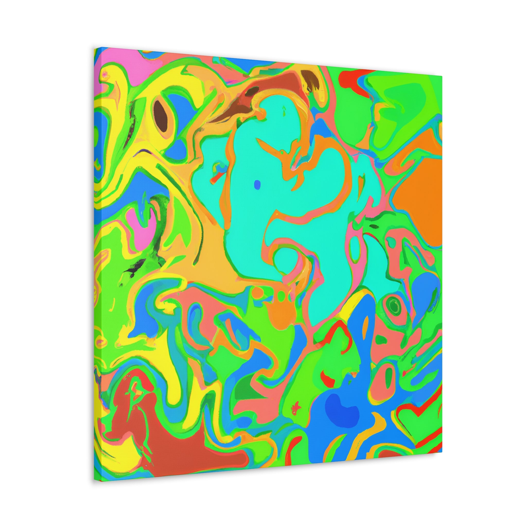 Vibrant Psychedelic Dreamscape Abstract Canvas Art - Canvas