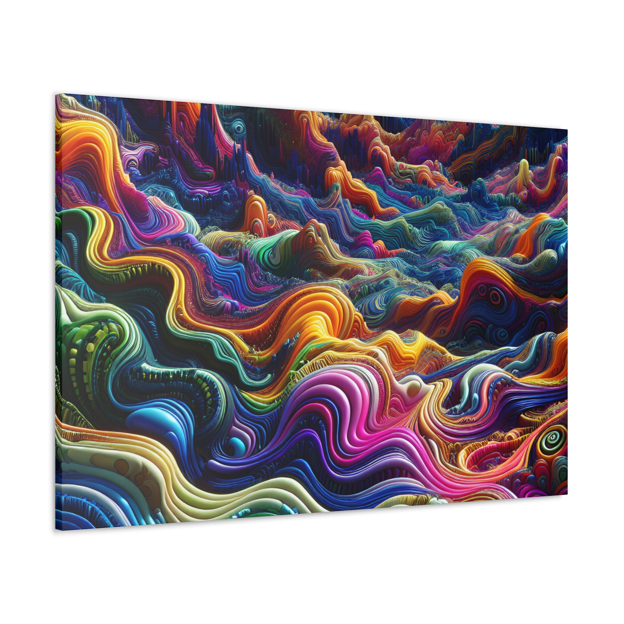 Psychedelic Dreamscape Canvas Art Print - Canvas