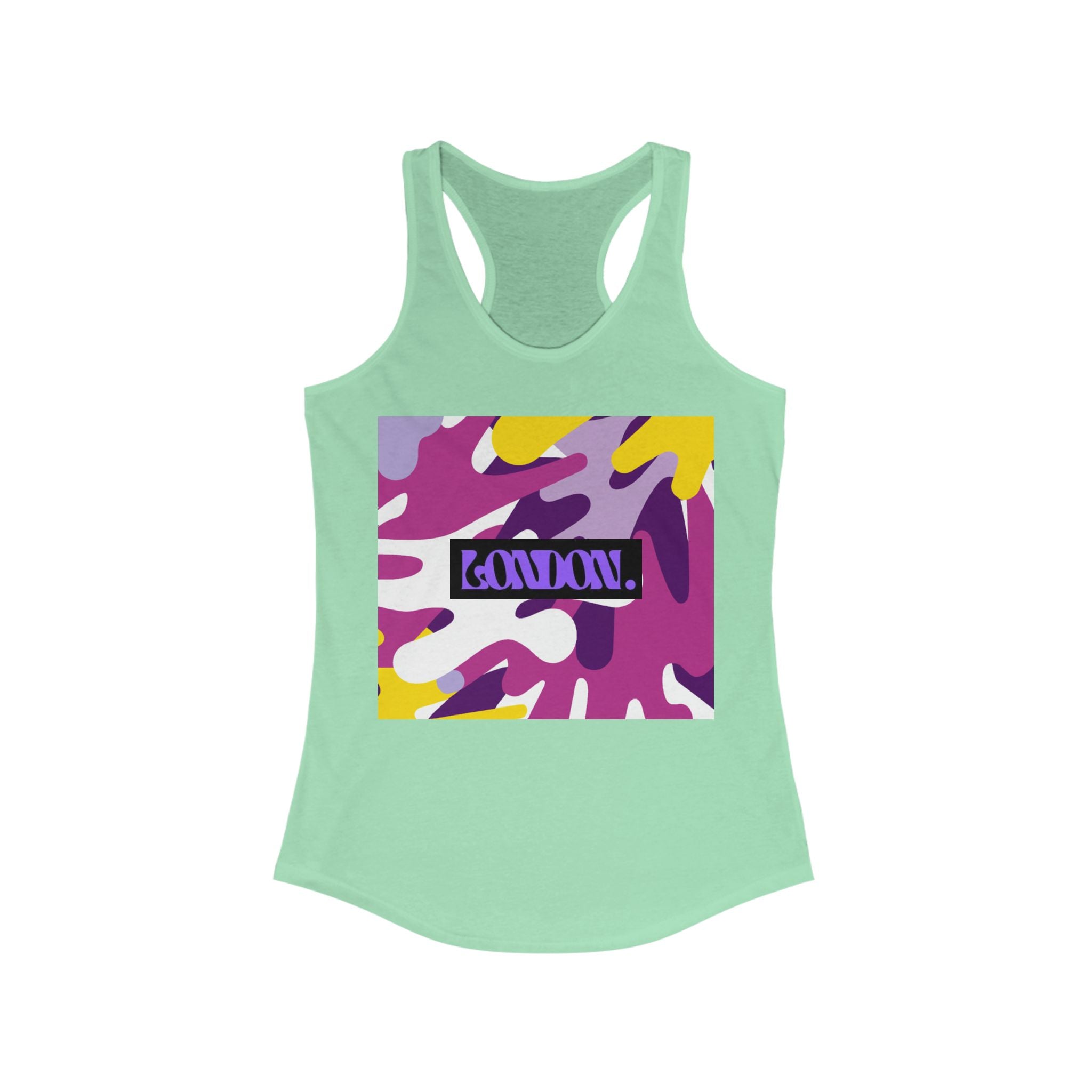 "Jasper Technicolor Dreamscape" - Racerback Tank Top