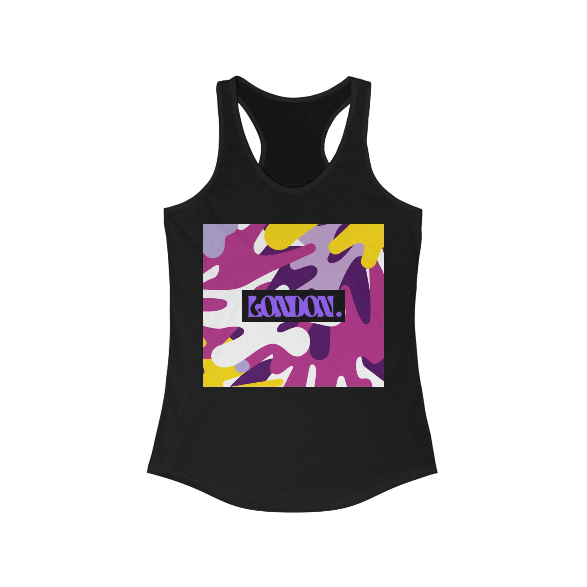 "Jasper Technicolor Dreamscape" - Racerback Tank Top