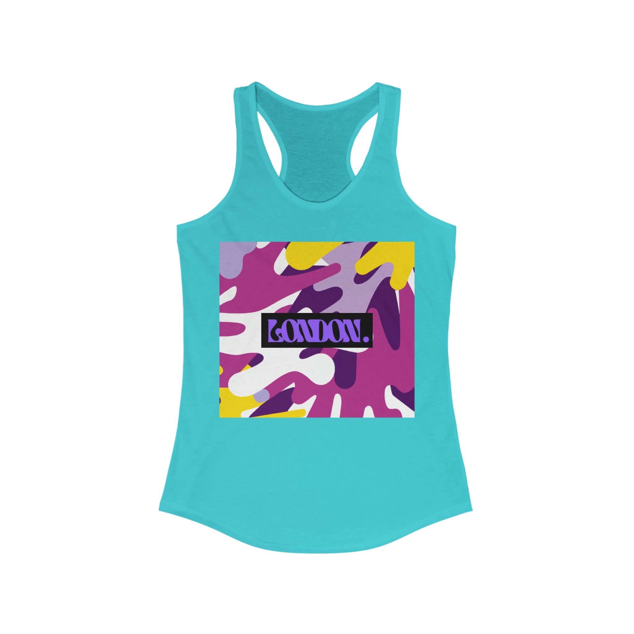 "Jasper Technicolor Dreamscape" - Racerback Tank Top