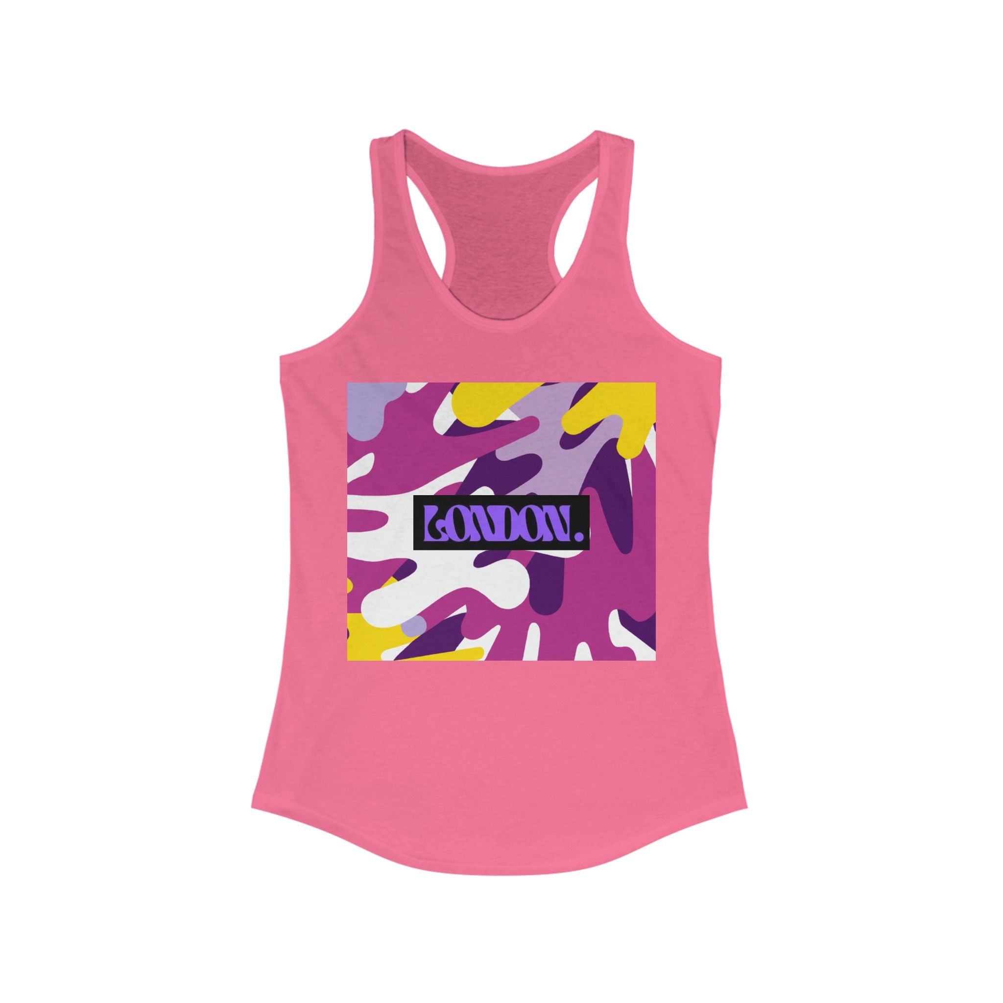 "Jasper Technicolor Dreamscape" - Racerback Tank Top