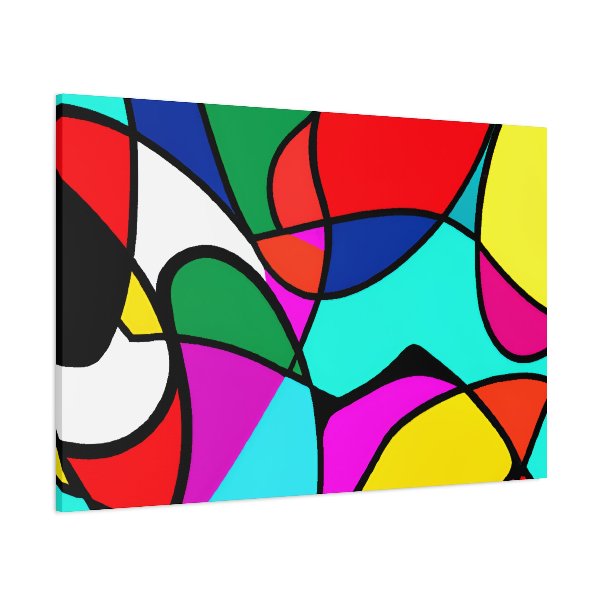 Vibrant Abstract Mosaic Canvas Art Print - Canvas