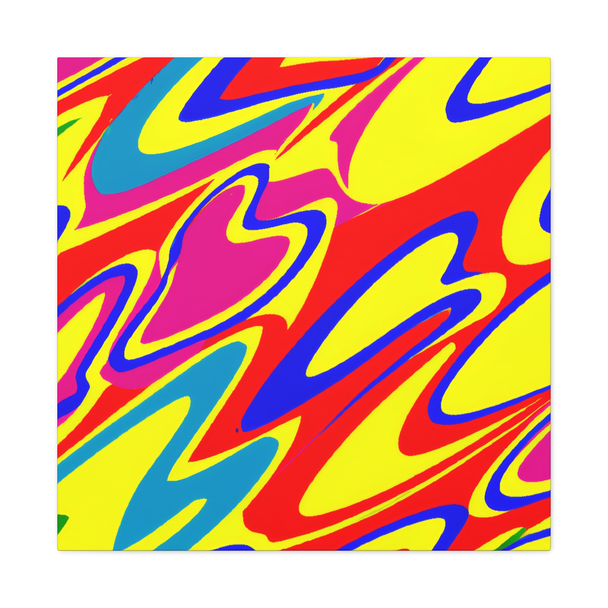 Vibrant Abstract Swirls Canvas Art Print - Canvas