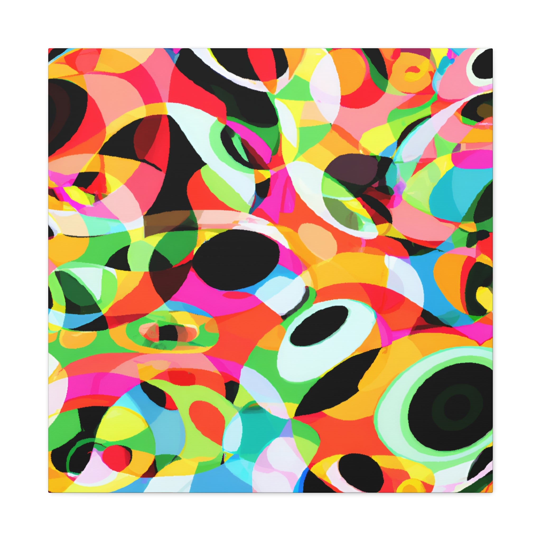 Vibrant Kaleidoscope Abstract Art Canvas - Canvas