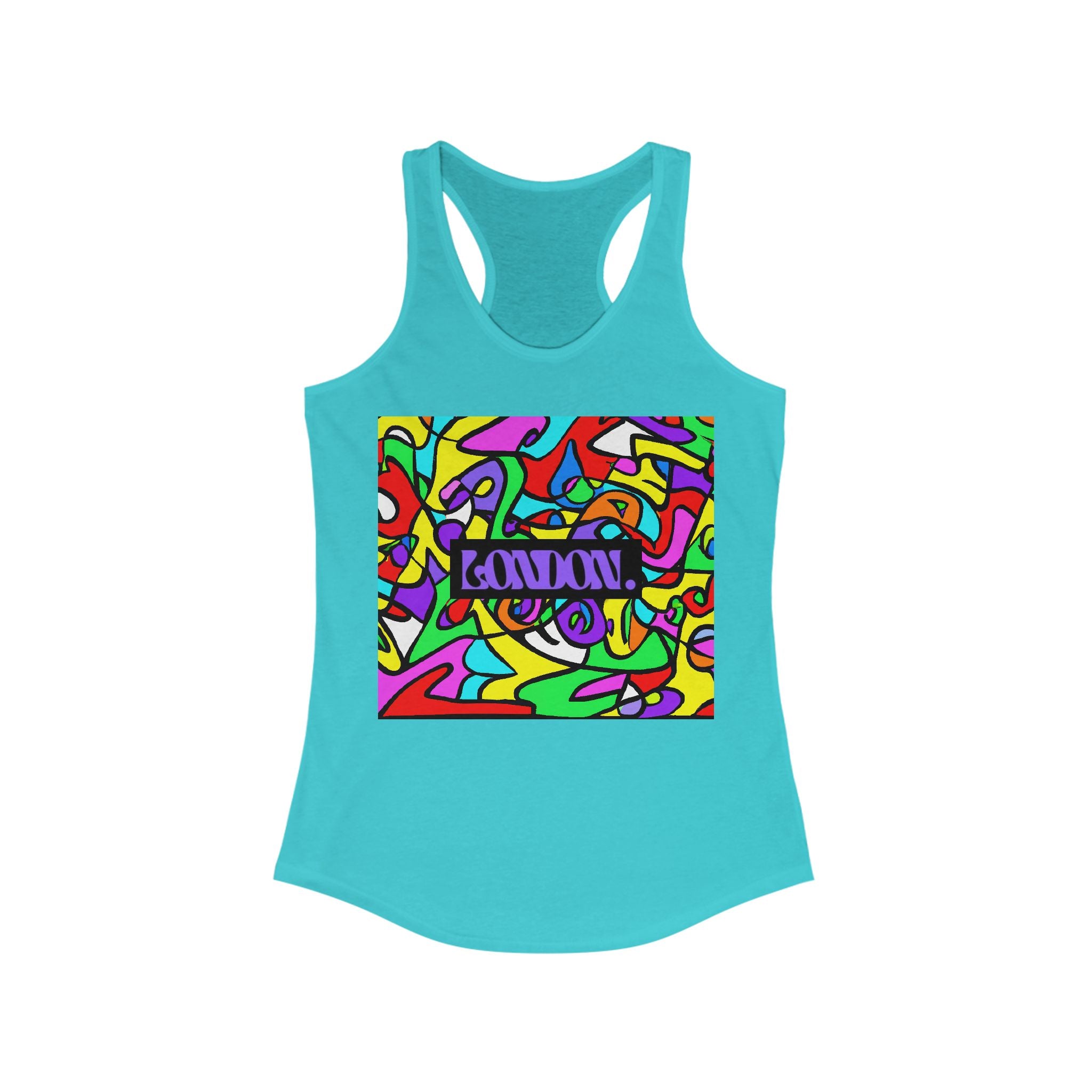 "Kaleidoscope Grooves" - Racerback Tank Top