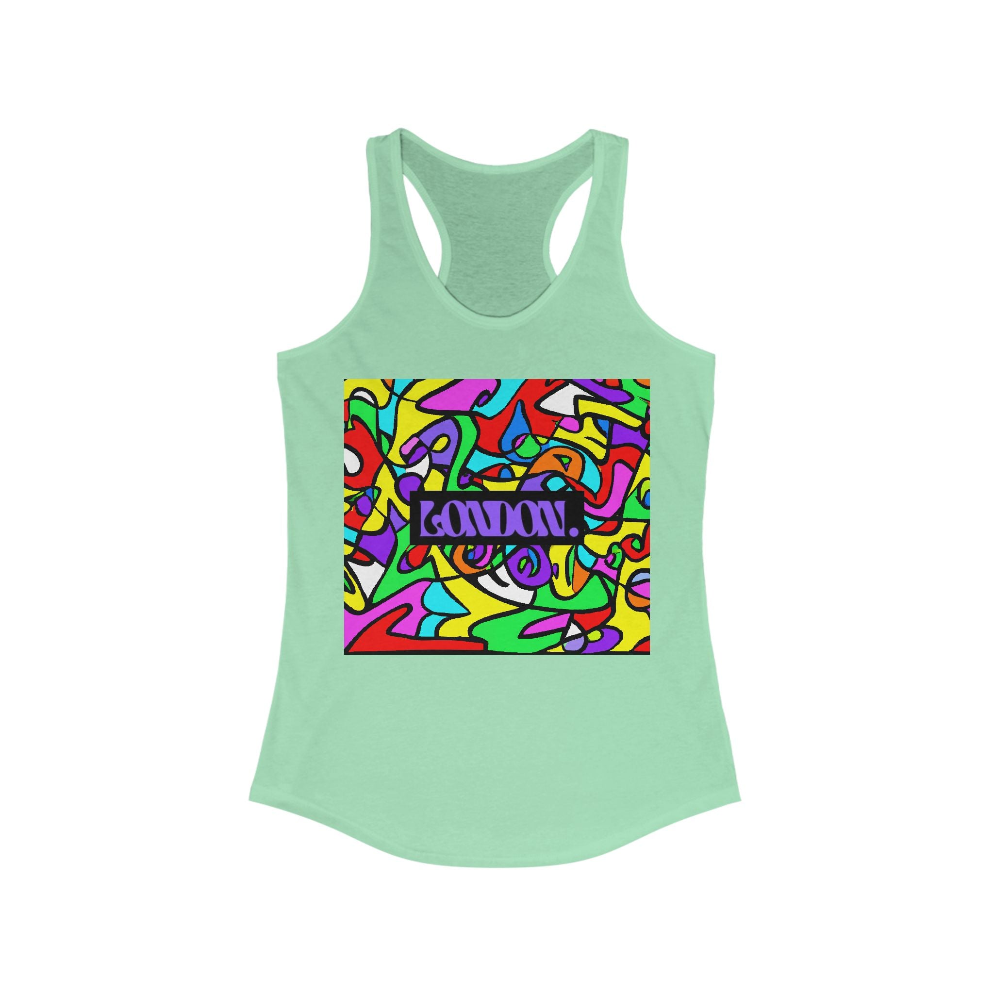 "Kaleidoscope Grooves" - Racerback Tank Top