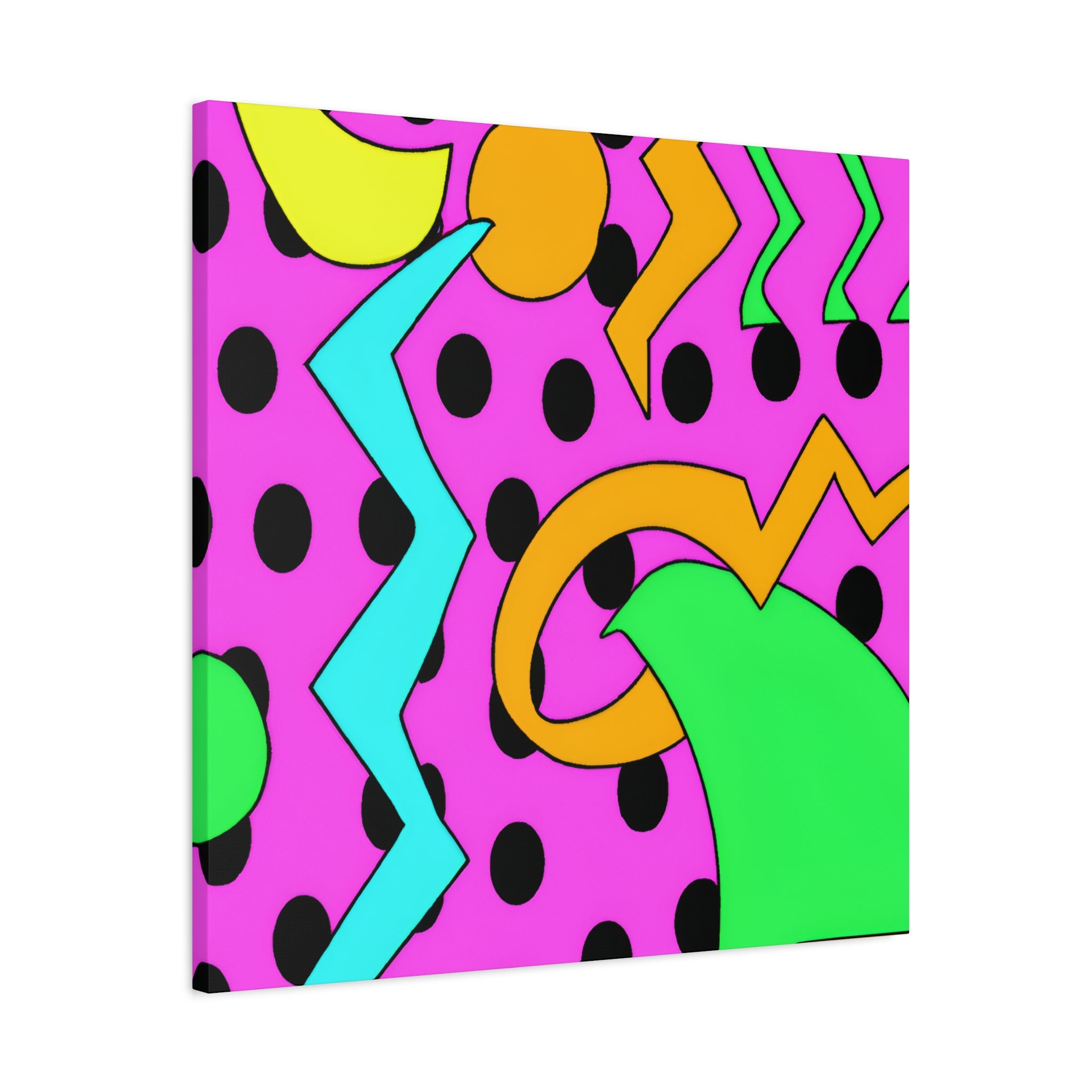 Vibrant Retro Pop Art Explosion Canvas Print - Canvas