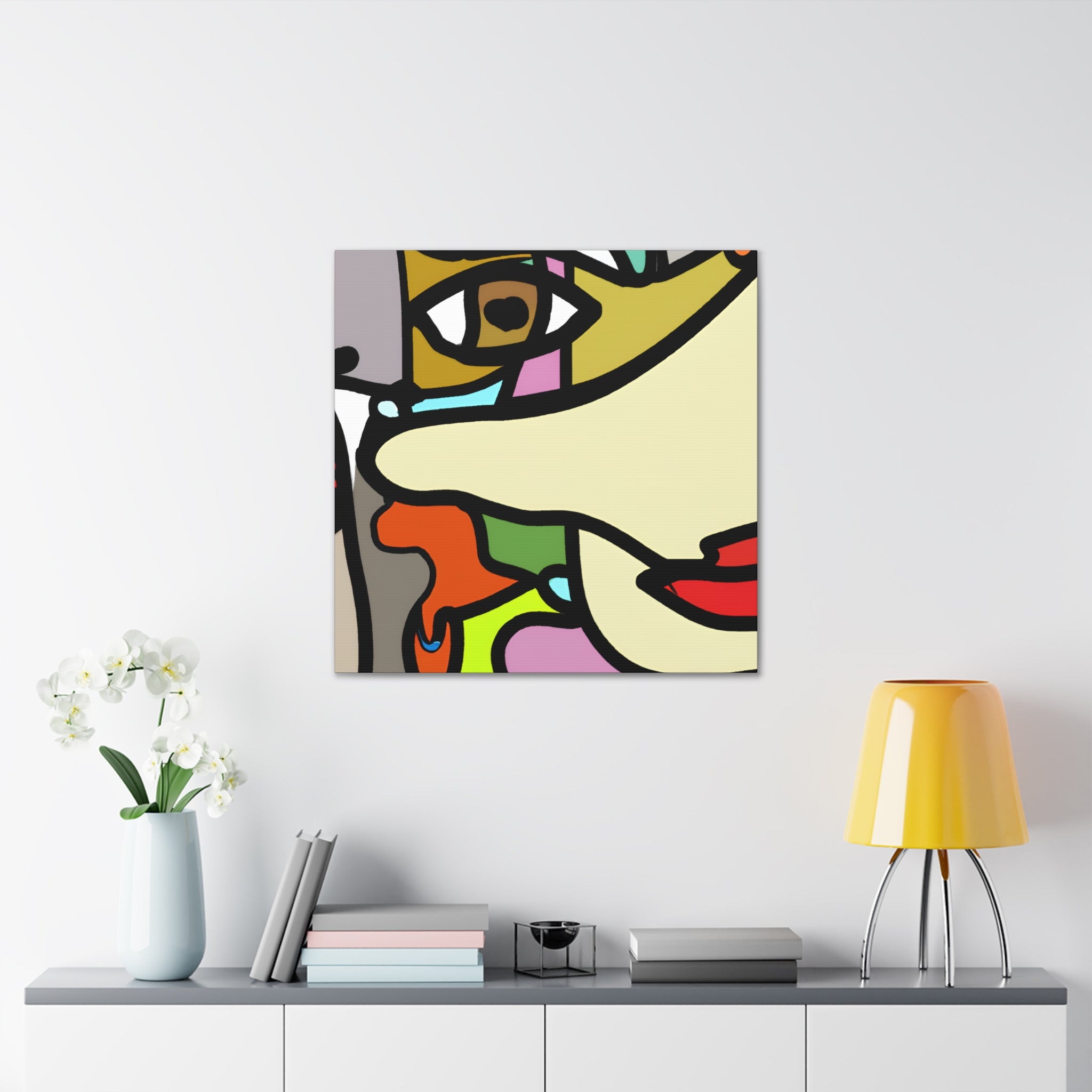 Abstract Color Fusion Art Canvas - Canvas