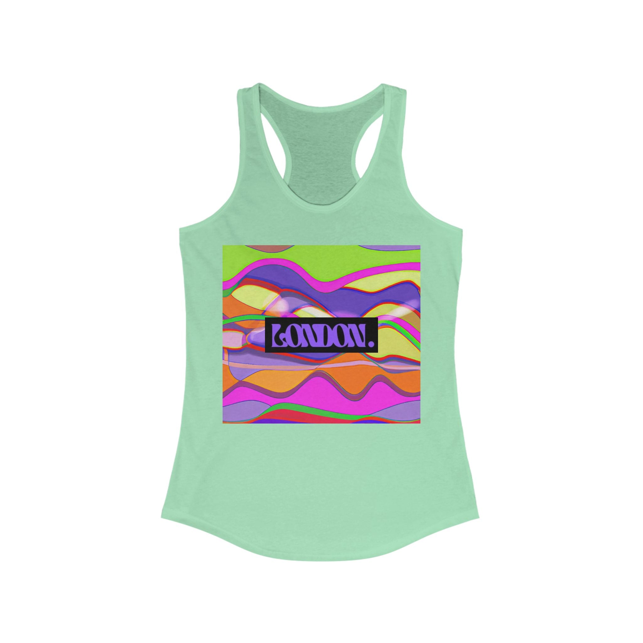 Retro Haze by Lunar Eclipse - Racerback Tank Top