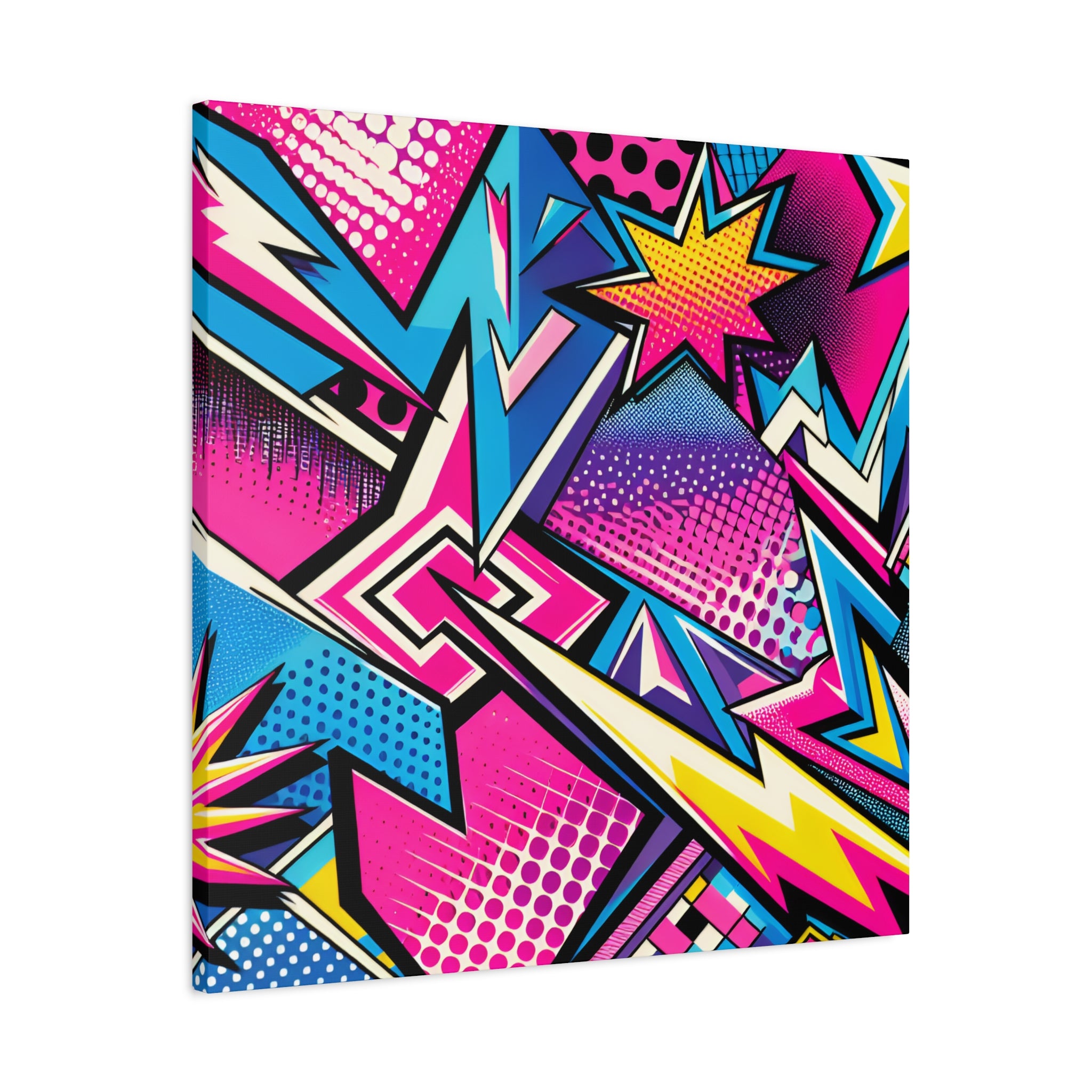 Vibrant Pop Art Explosion Canvas Print - Canvas