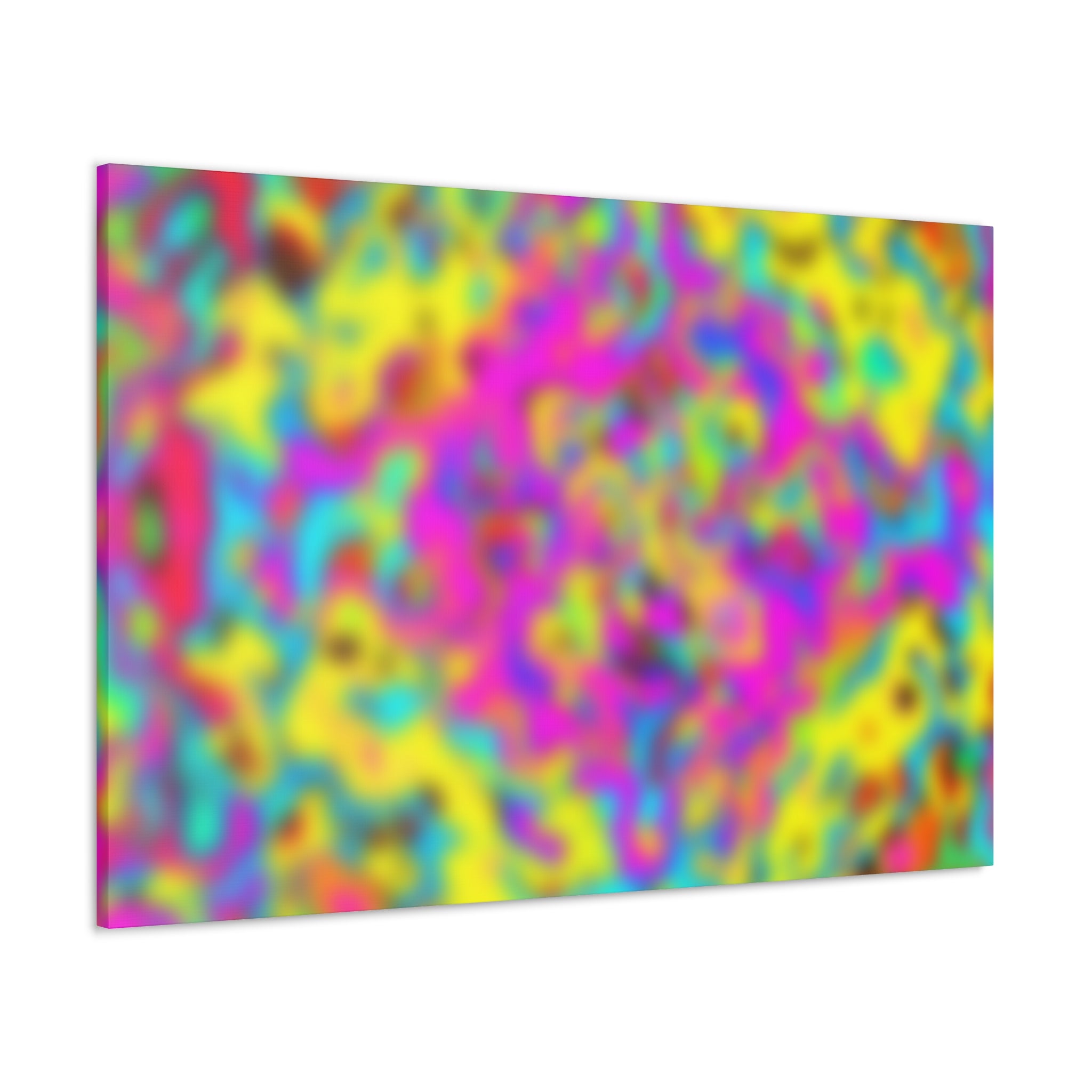 Psychedelic Color Fusion Abstract Art Canvas - Canvas