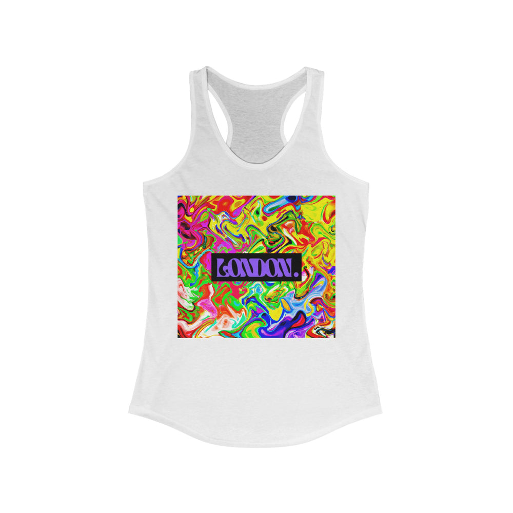 Psychedelic Starburst Groove - Racerback Tank Top