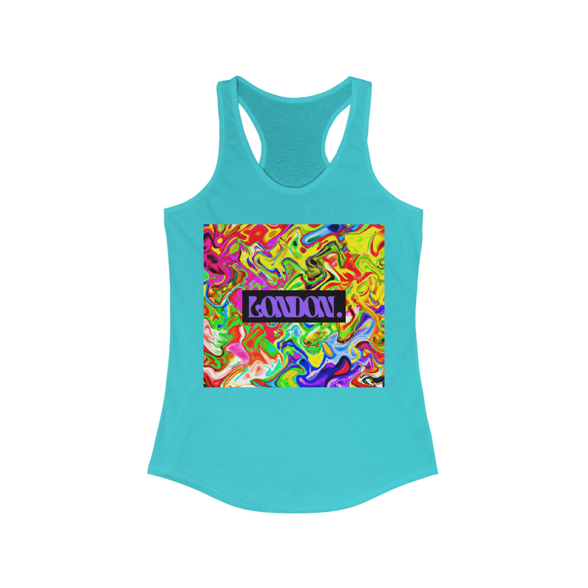 Psychedelic Starburst Groove - Racerback Tank Top