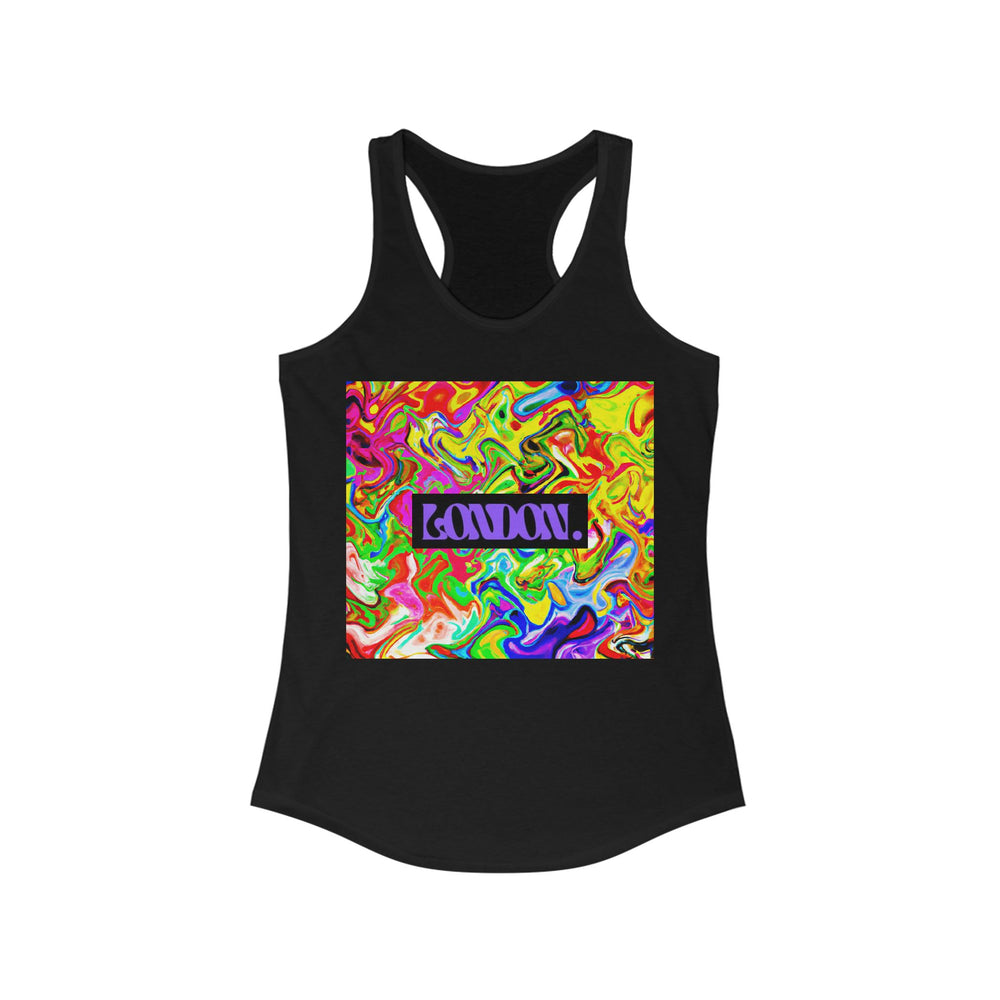 Psychedelic Starburst Groove - Racerback Tank Top