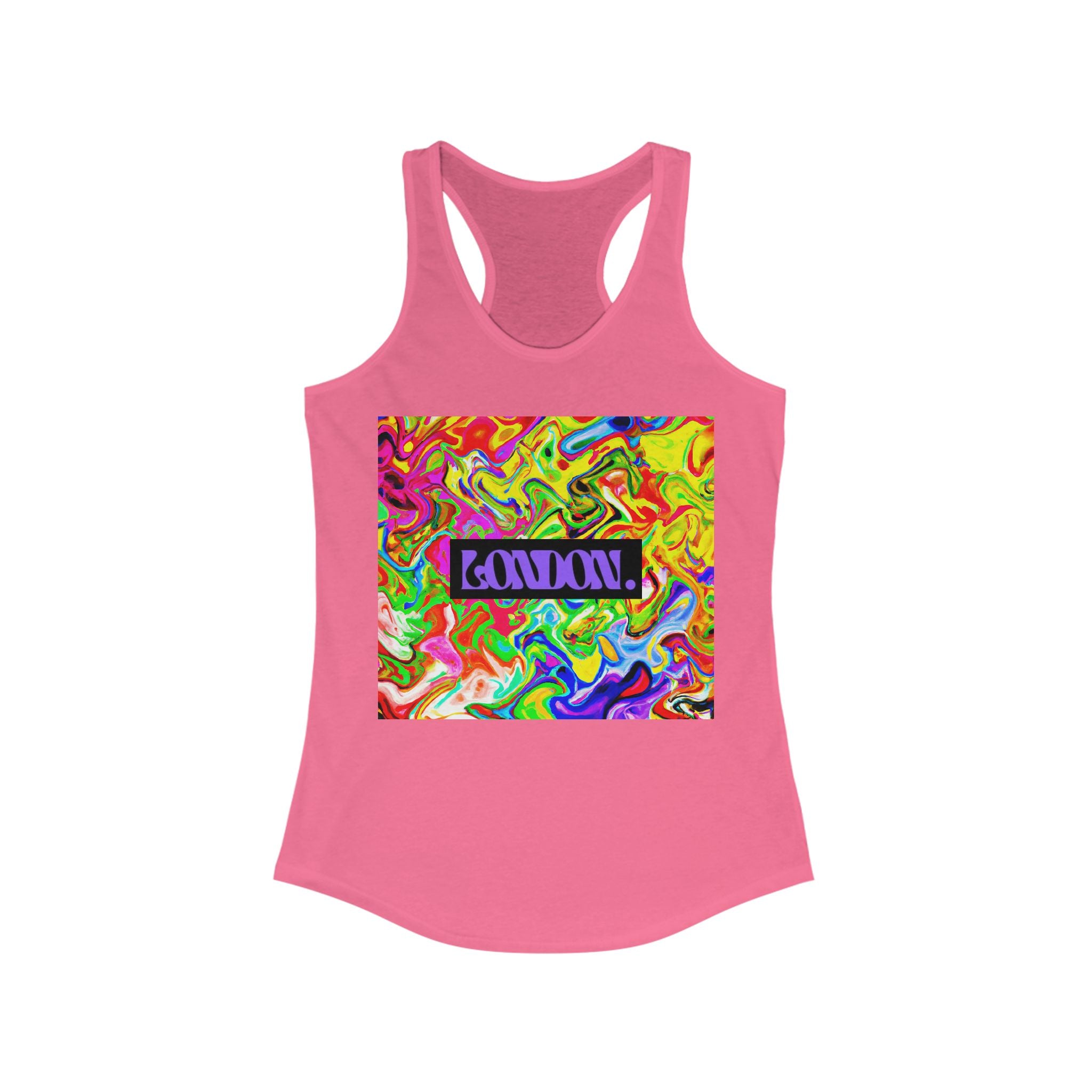 Psychedelic Starburst Groove - Racerback Tank Top