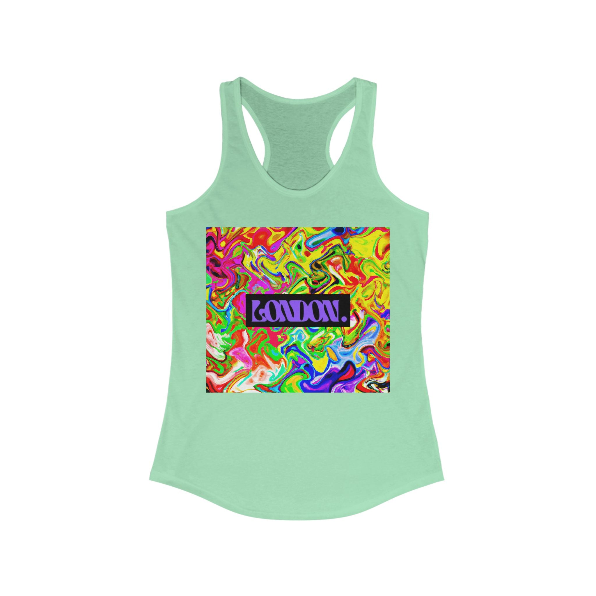 Psychedelic Starburst Groove - Racerback Tank Top