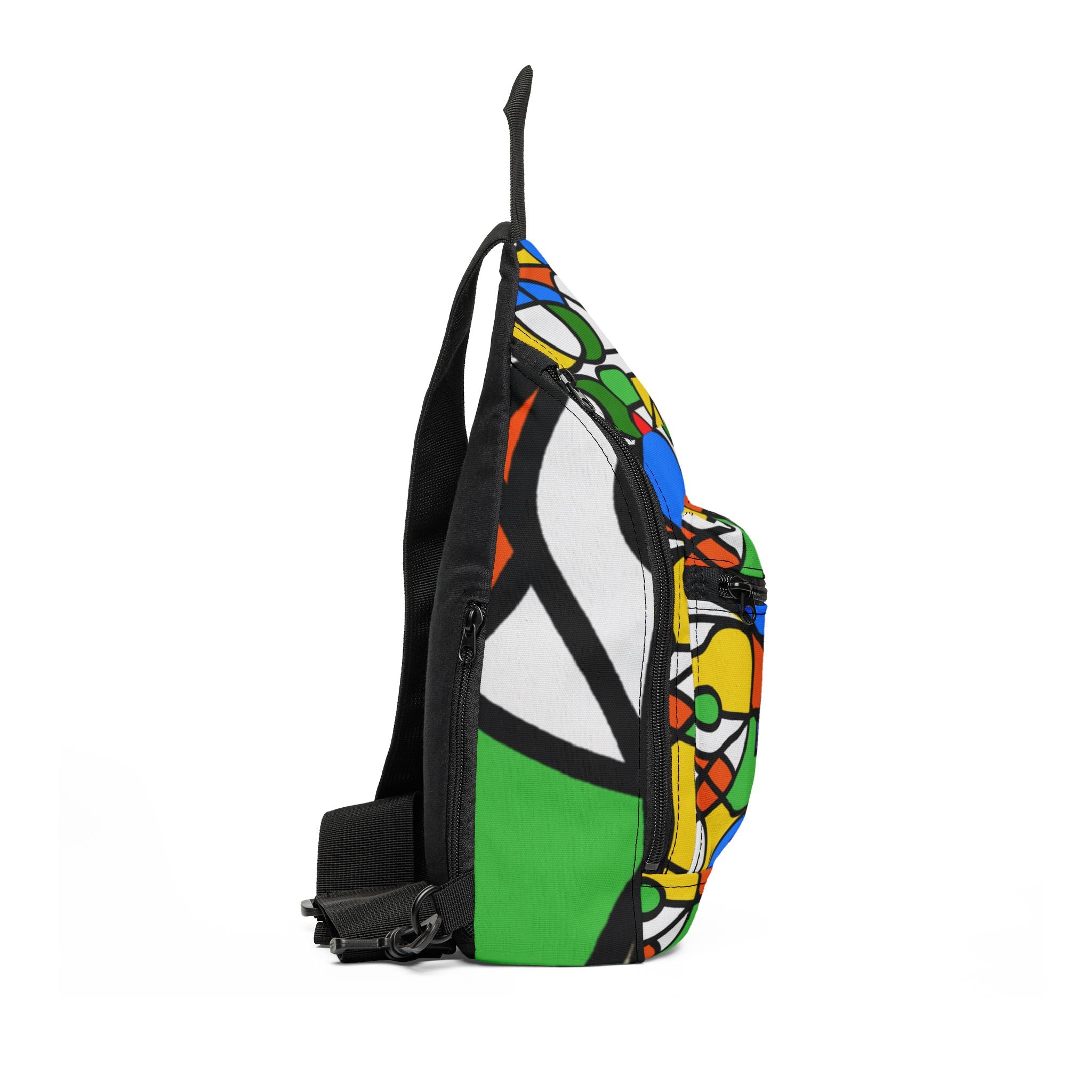 "Floral Groove: A Spectrum of Psychedelic Love" - Sling Bag