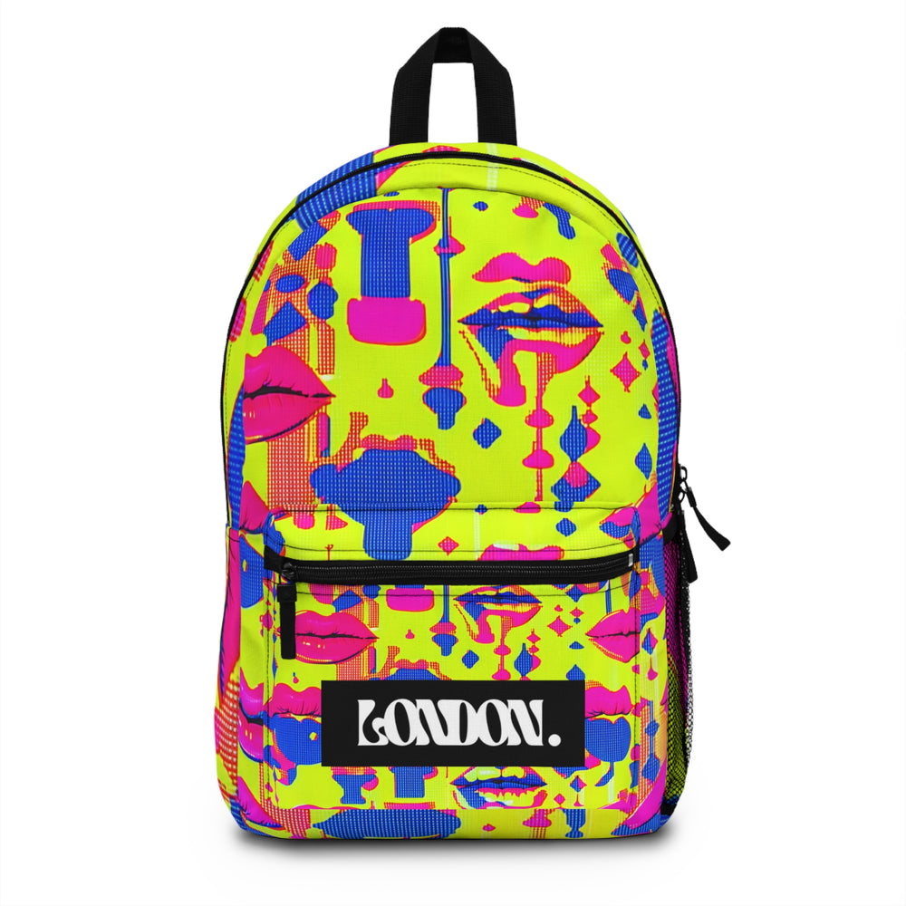 "Groovy Mirage: A Touch of Retro Radiance" - Backpack