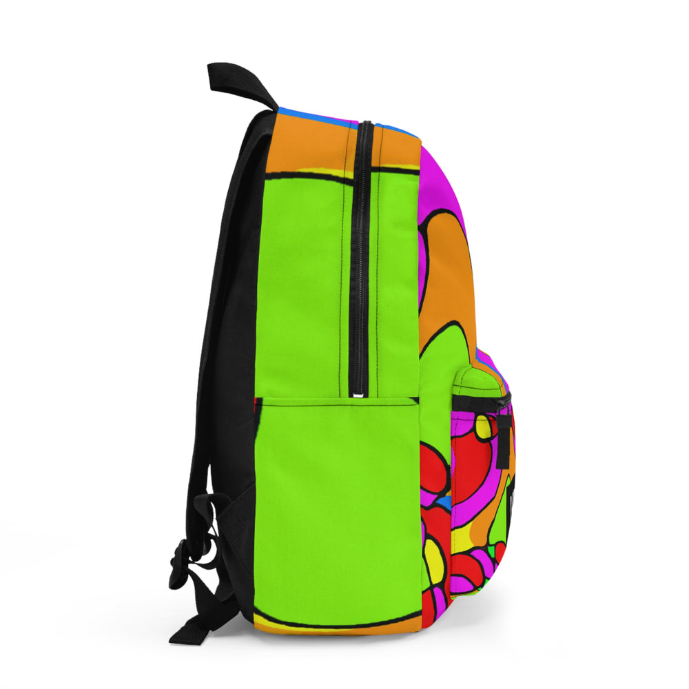 "Groovy Mirage: Vintage Vibes & Psychedelic Splashes" - Backpack