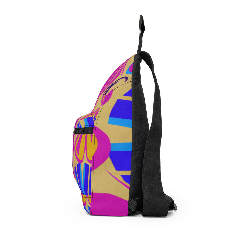 "Groovy Moonflower Delights" - Sling Bag