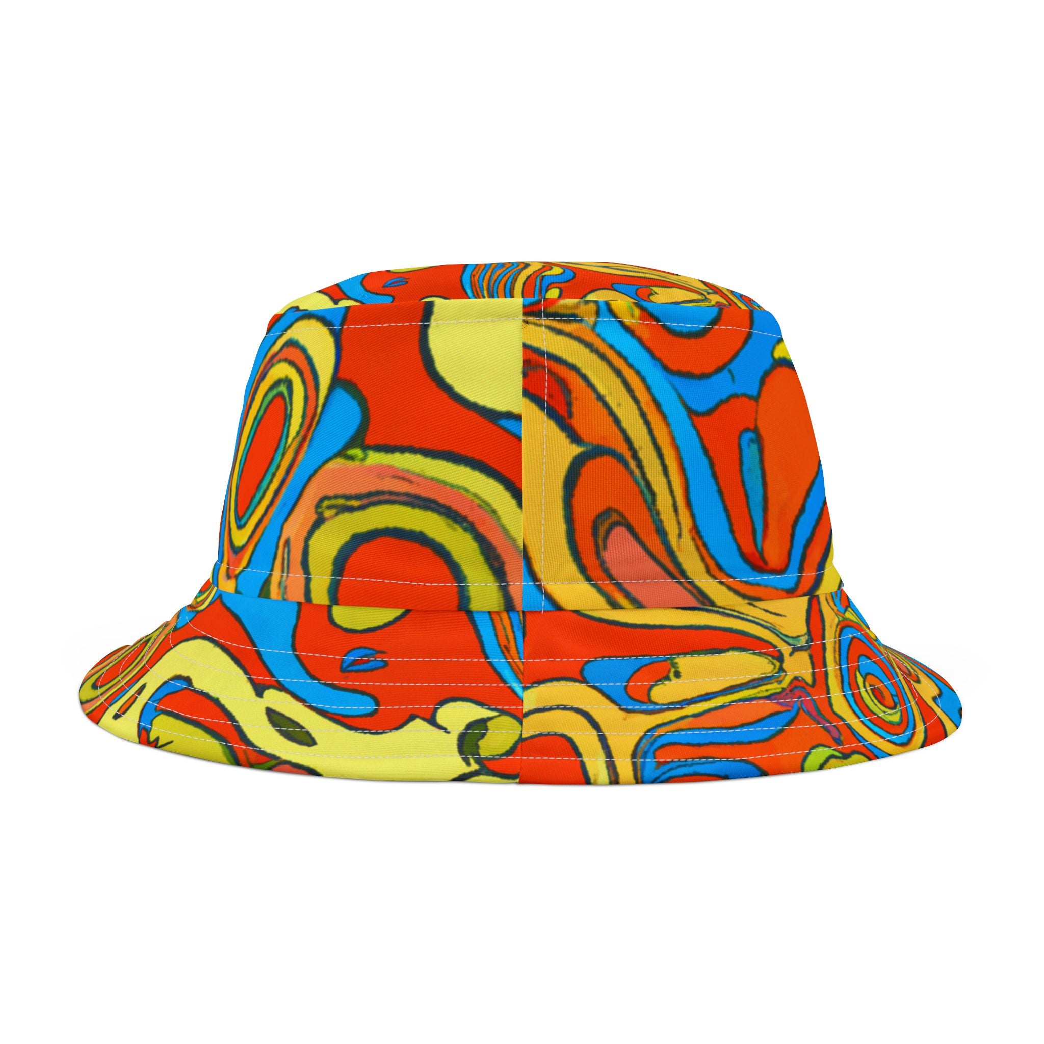 "Rad Paisley Technicolor" - Bucket Hat