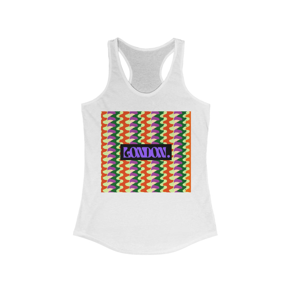 "Hippie Hues & Groovy Grooves" - Racerback Tank Top