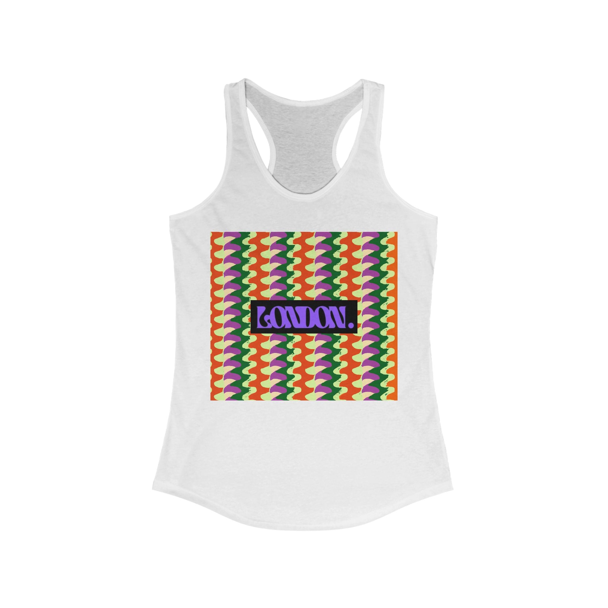 "Hippie Hues & Groovy Grooves" - Racerback Tank Top