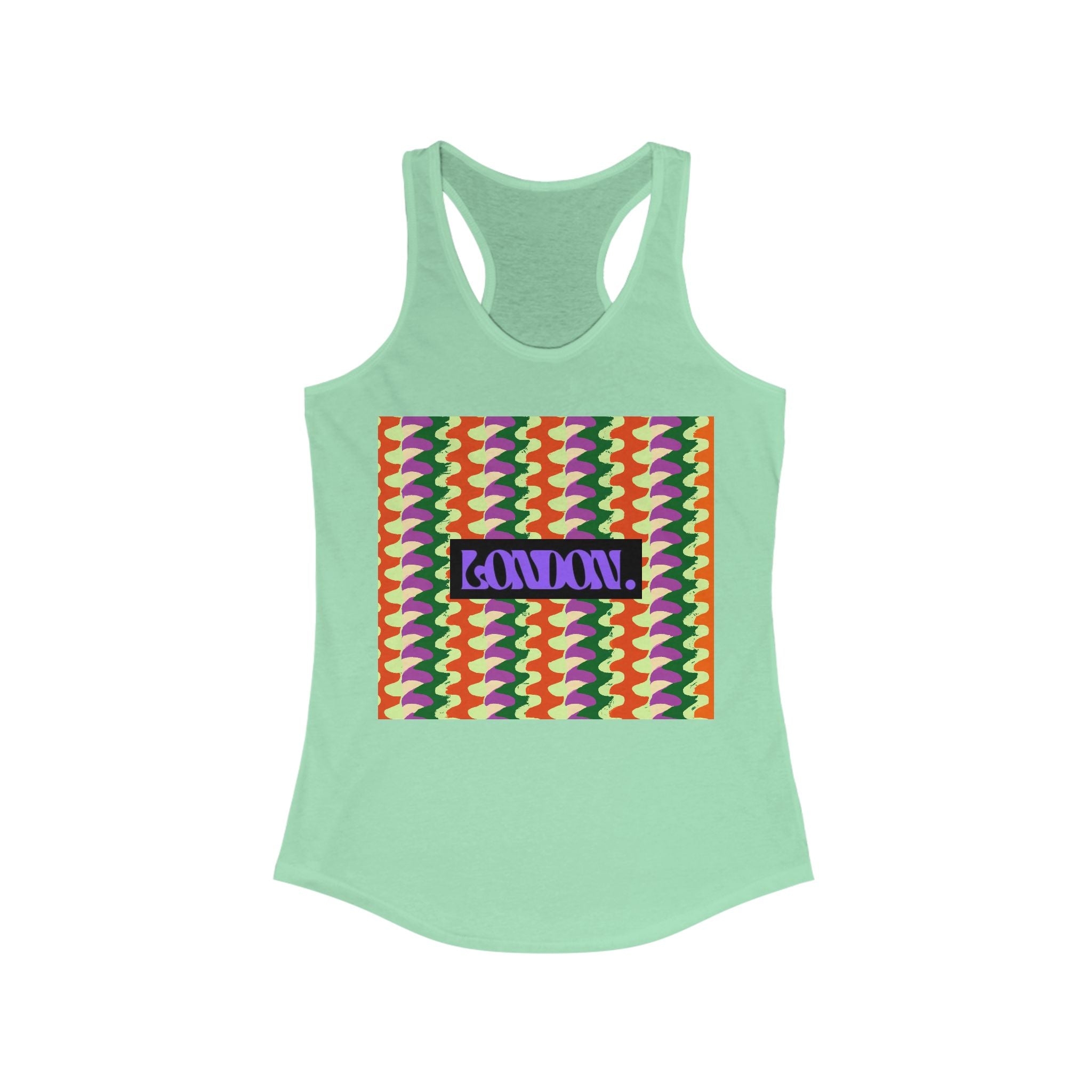 "Hippie Hues & Groovy Grooves" - Racerback Tank Top