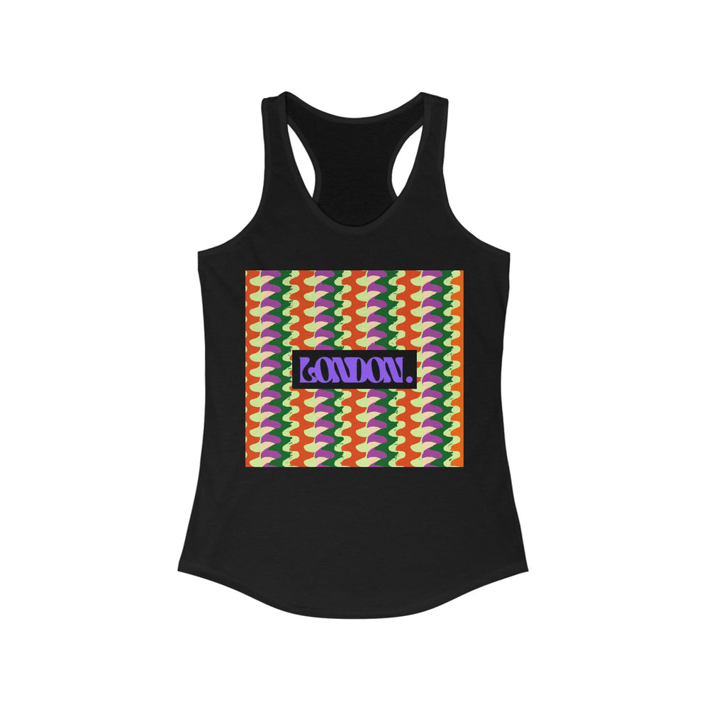 "Hippie Hues & Groovy Grooves" - Racerback Tank Top