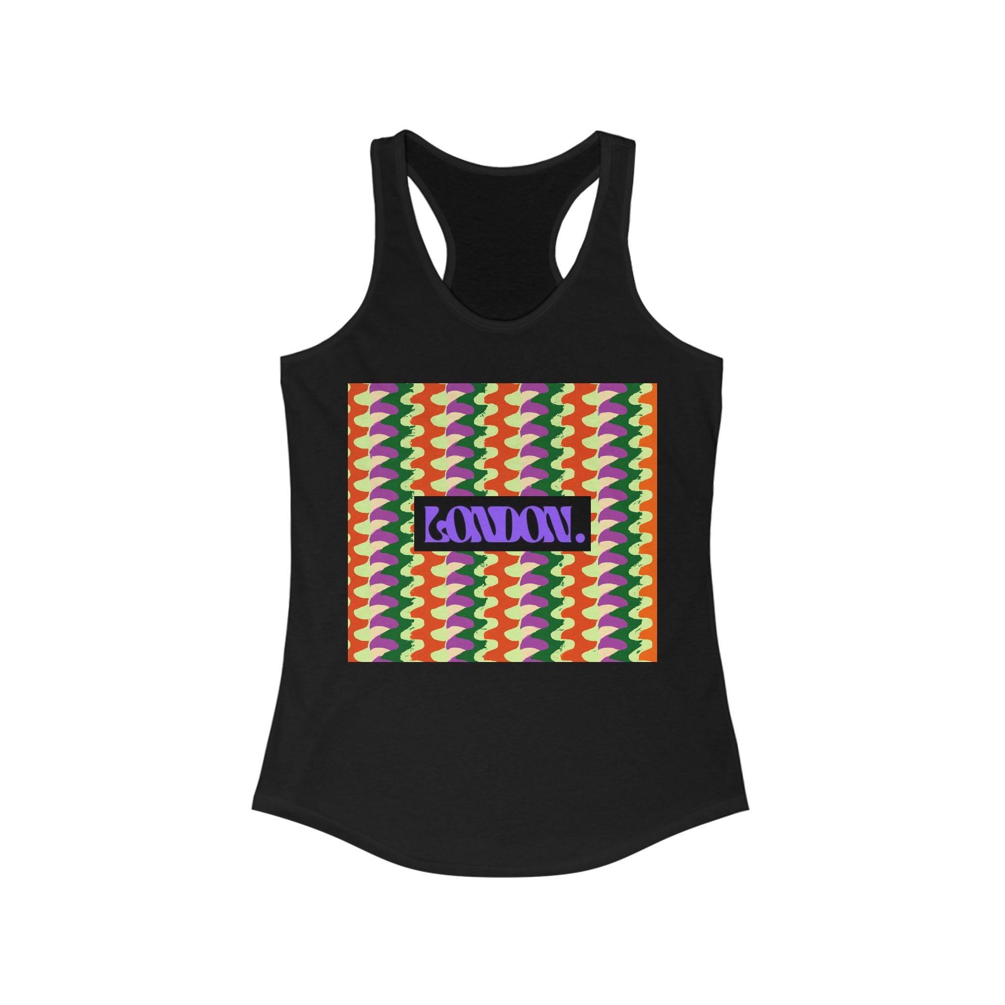 "Hippie Hues & Groovy Grooves" - Racerback Tank Top