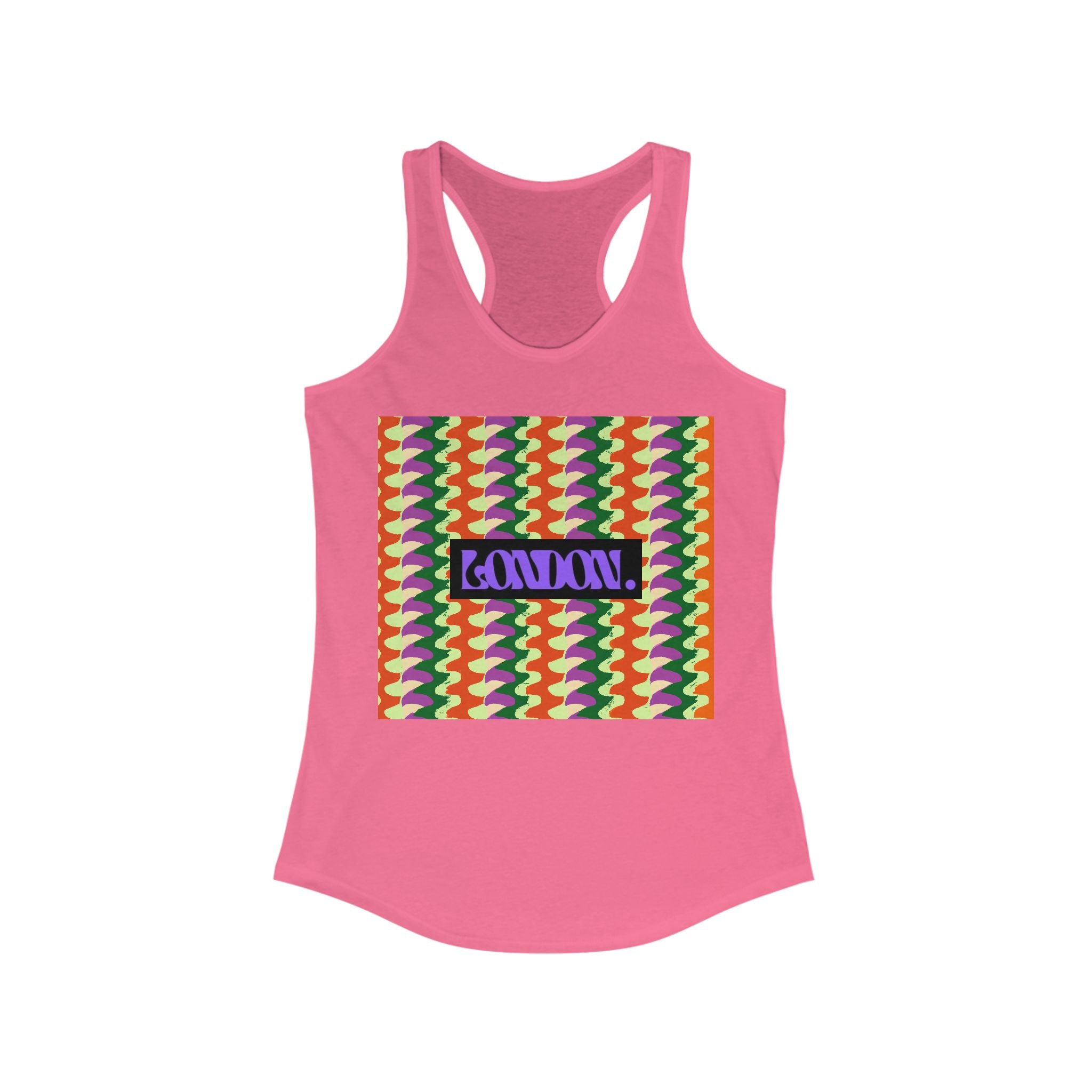 "Hippie Hues & Groovy Grooves" - Racerback Tank Top