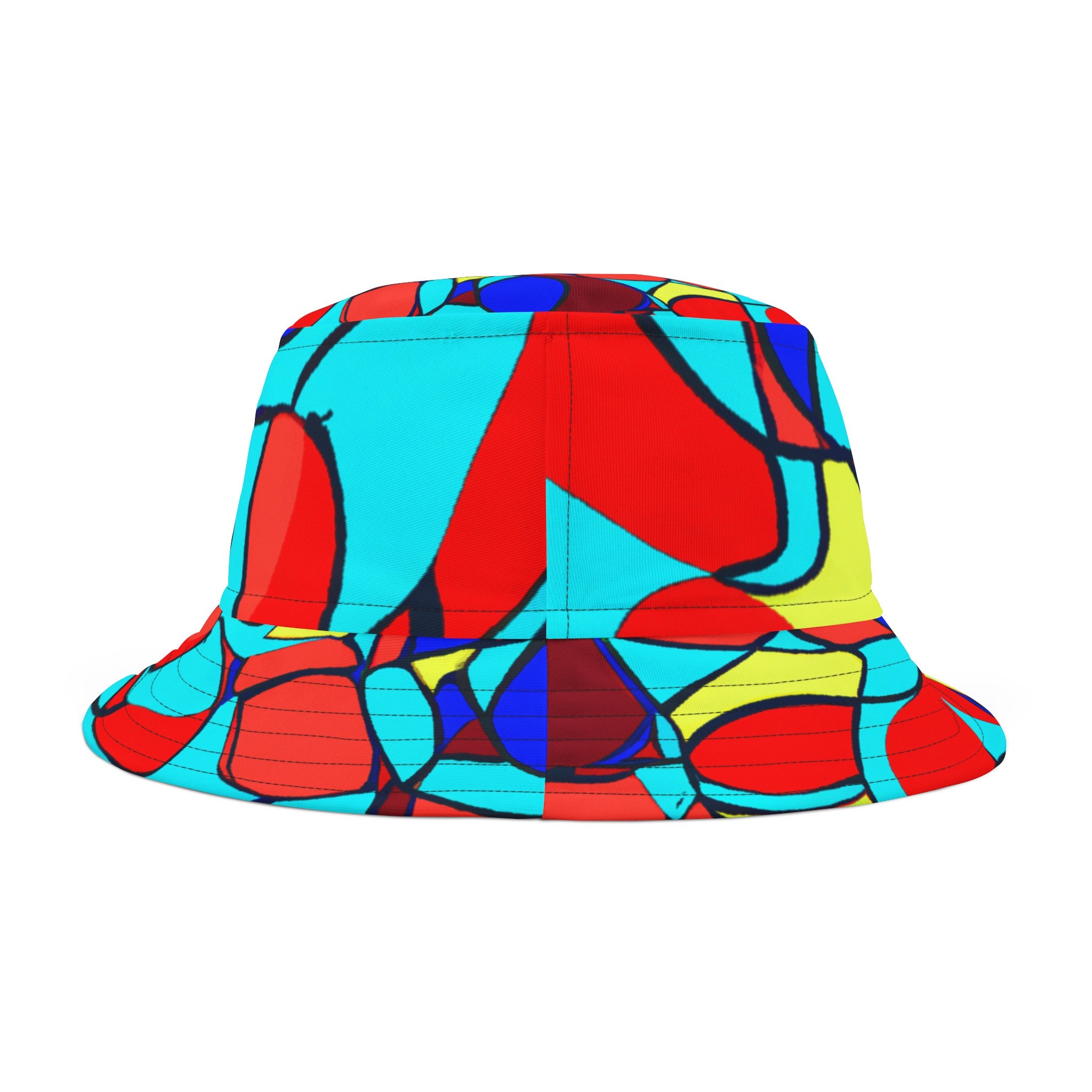 "Groovy Spectrum: A Twist of Kaleidoscope Dreams" - Bucket Hat