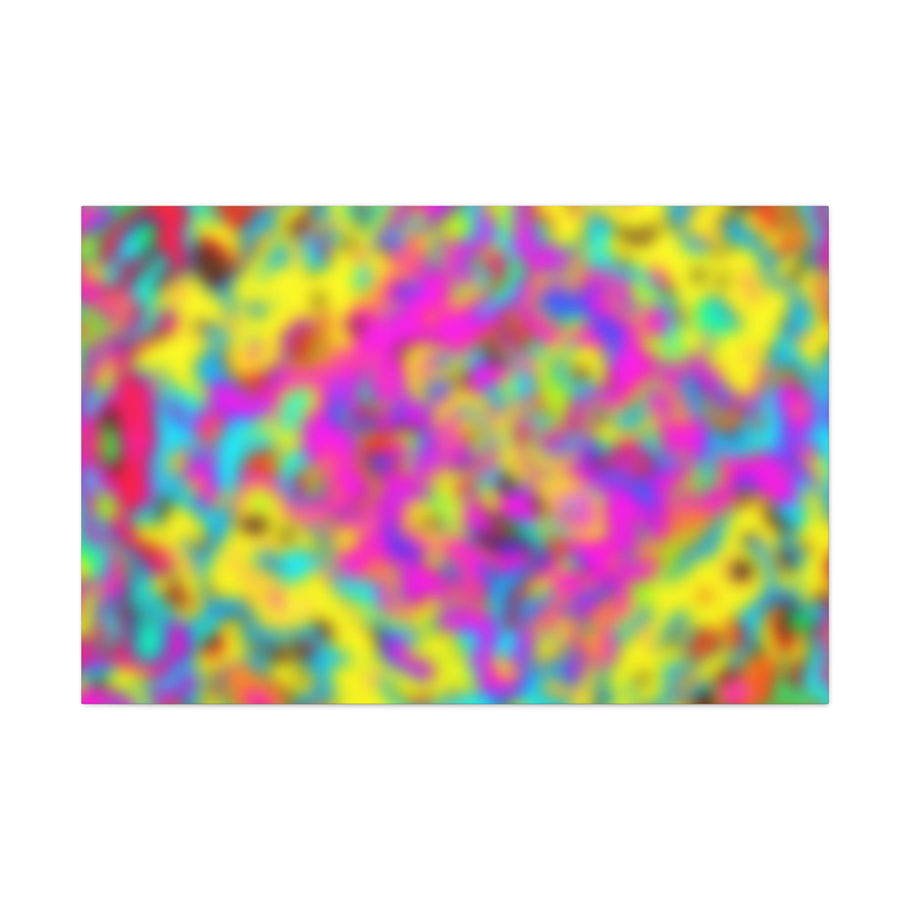 Psychedelic Color Fusion Abstract Art Canvas - Canvas