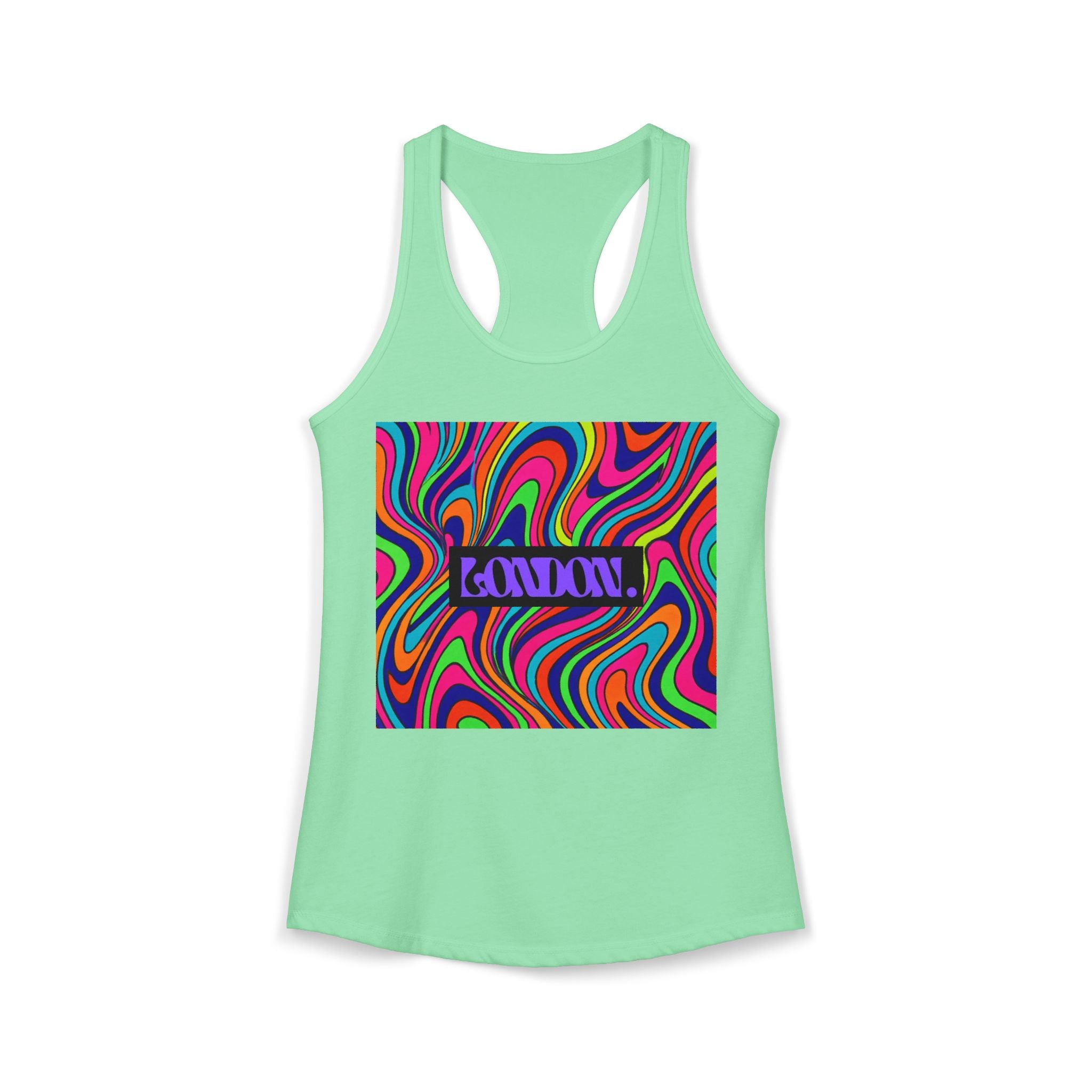 "Kaleidoscope Groove" - Racerback Tank Top
