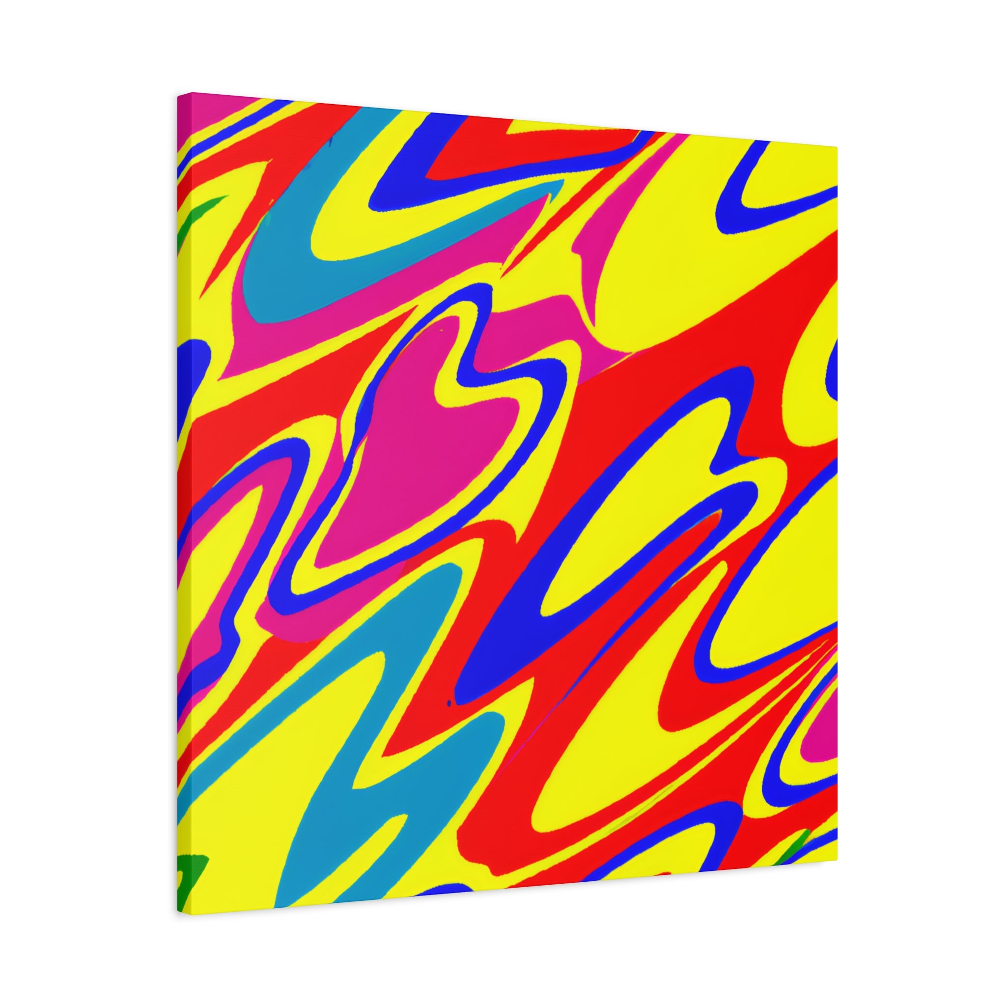 Vibrant Abstract Swirls Canvas Art Print - Canvas