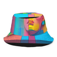 Electric Bloom Groove - Bucket Hat - Inside Back