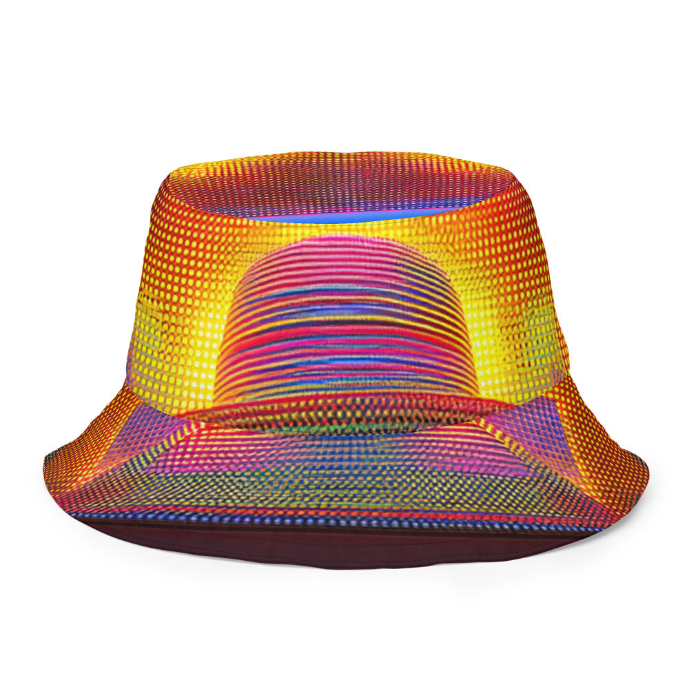 Electric Bloom Burst - Bucket Hat - Inside Back