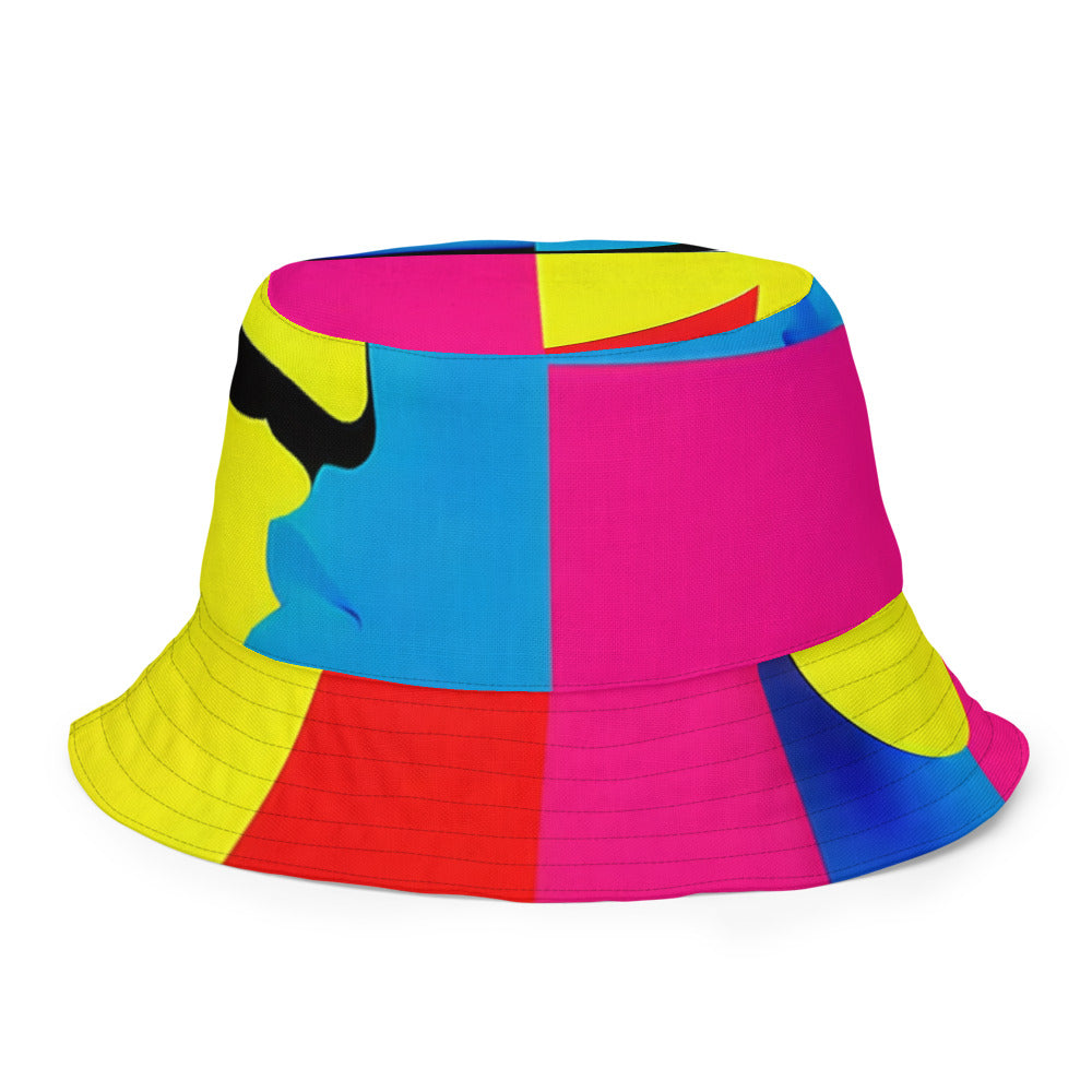 Electric Bloom Burst - Bucket Hat - Inside Back