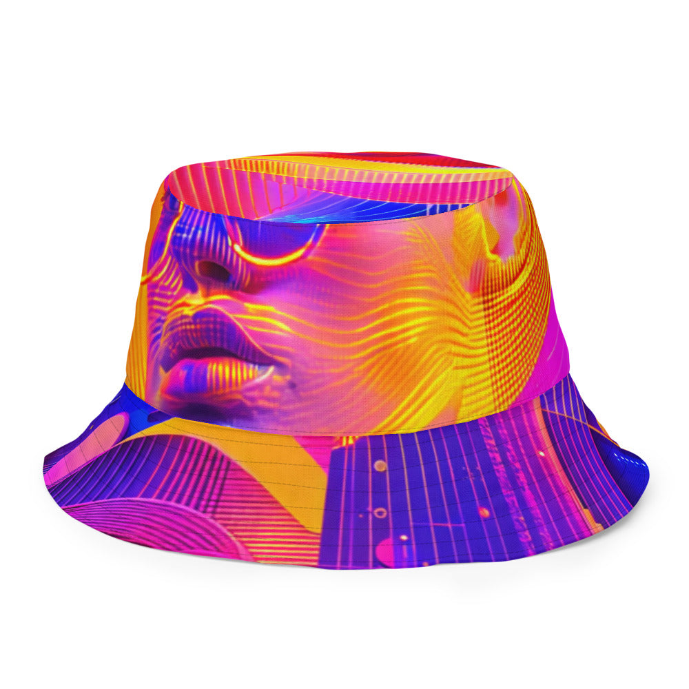 Electric Bloom Tropics - Bucket Hat - Outside Back