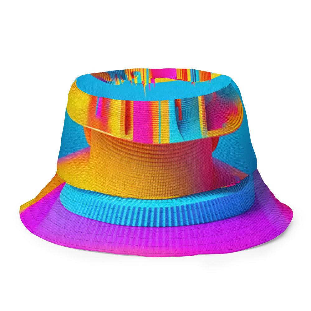 Electric Bloom Vibe - Bucket Hat - Outside Back
