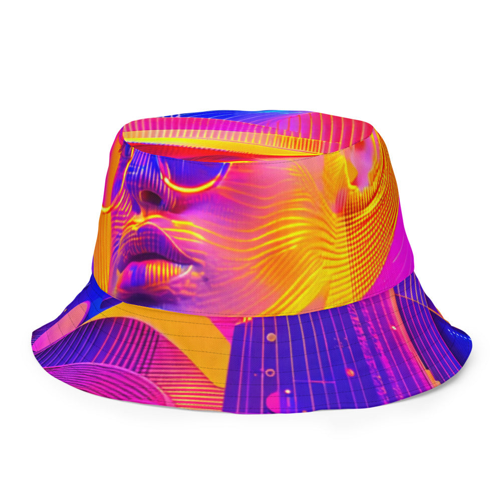 Electric Bloom Tropics - Bucket Hat - Inside Front